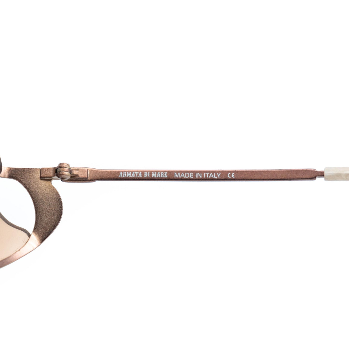 Detail of temple with Armata Di Mare logo engraving