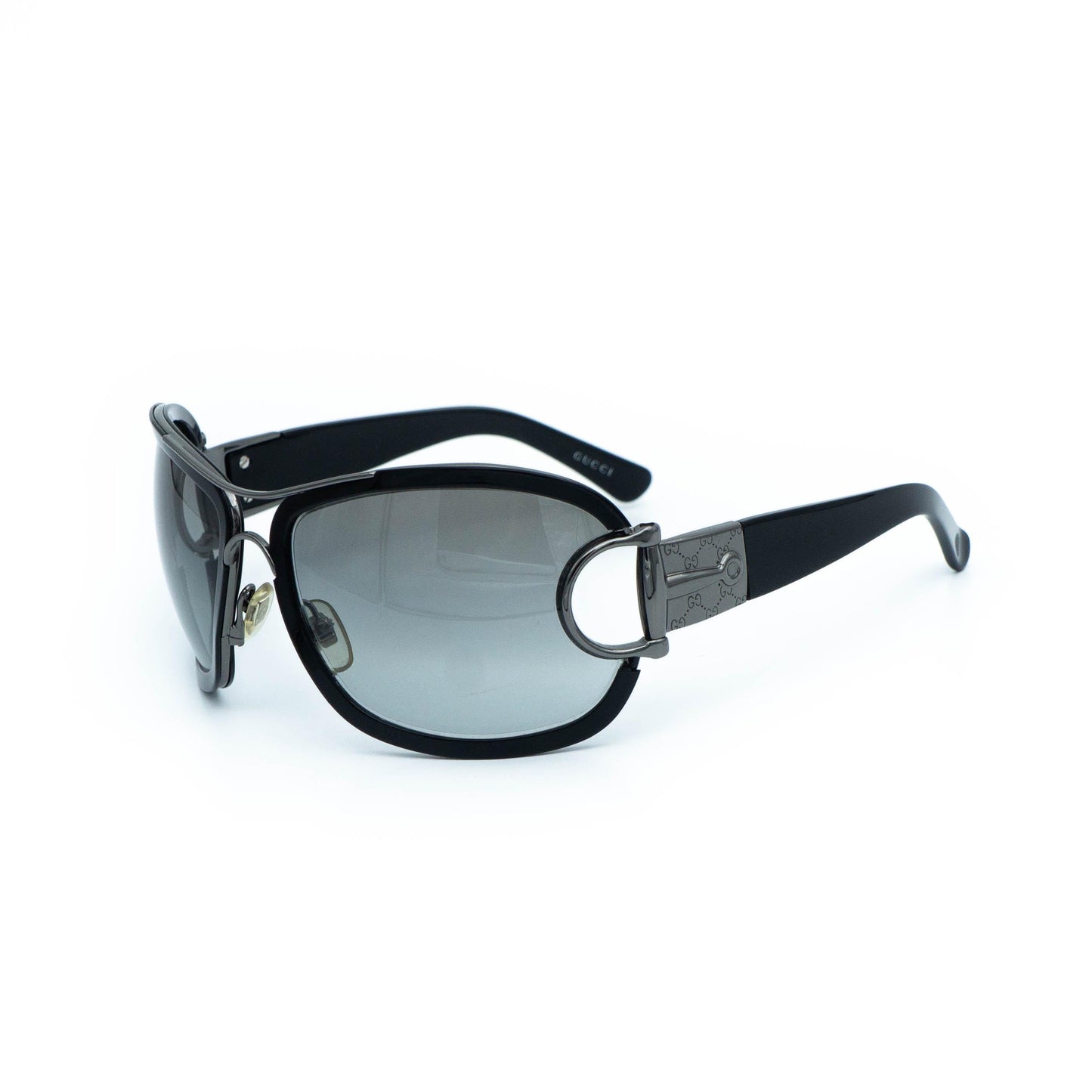 GUCCI GG 2930 black silver mask vintage sunglasses