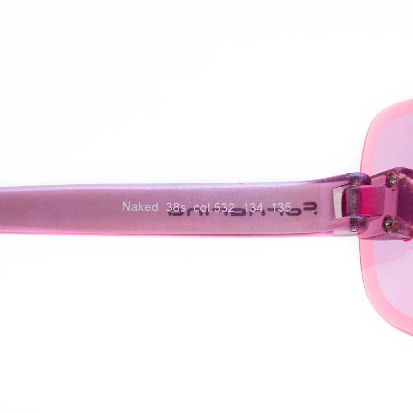 Fornarina Naked Pink Shield Mask Sunglasses Vintage
