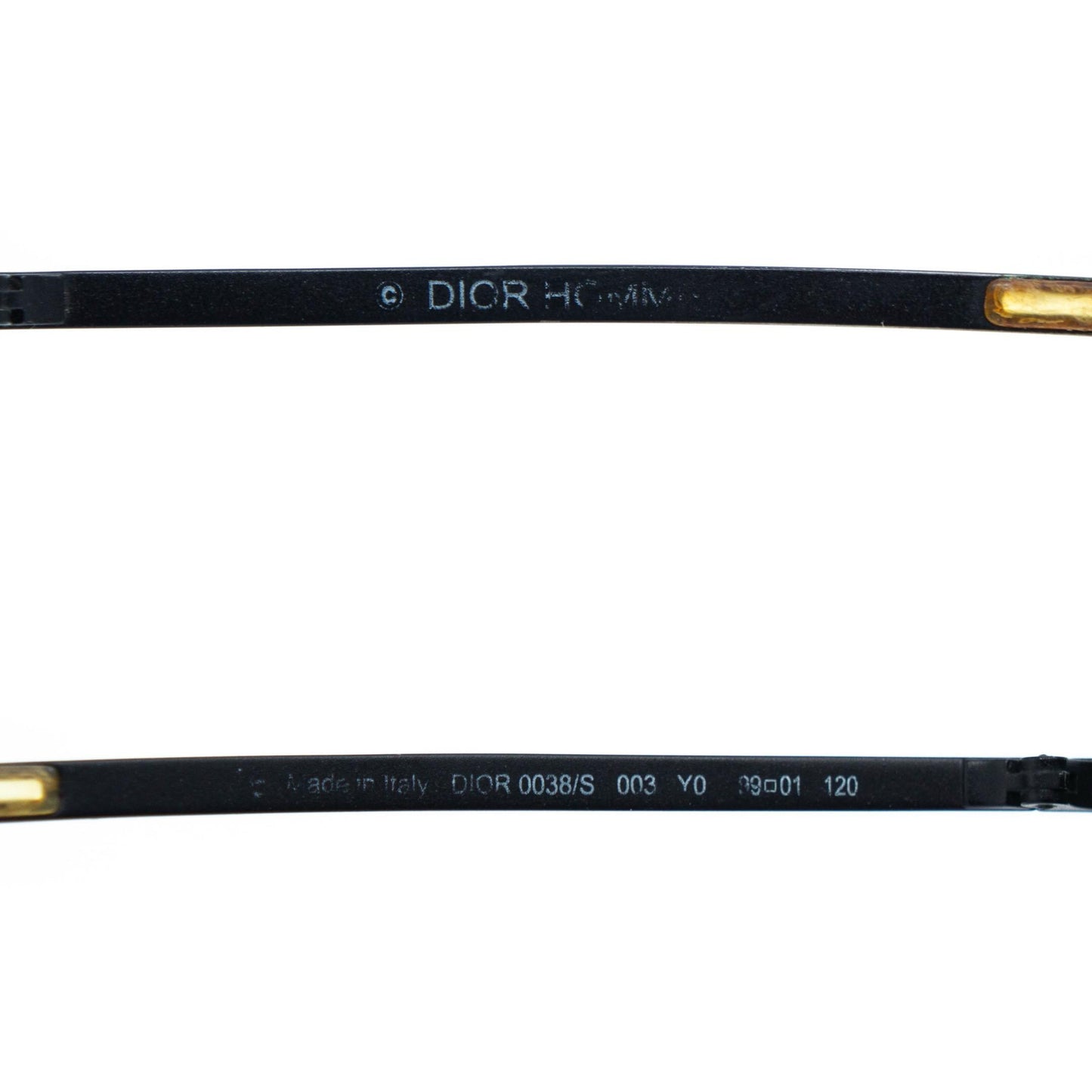 Dior 0038S black aviator shield style sunglasses