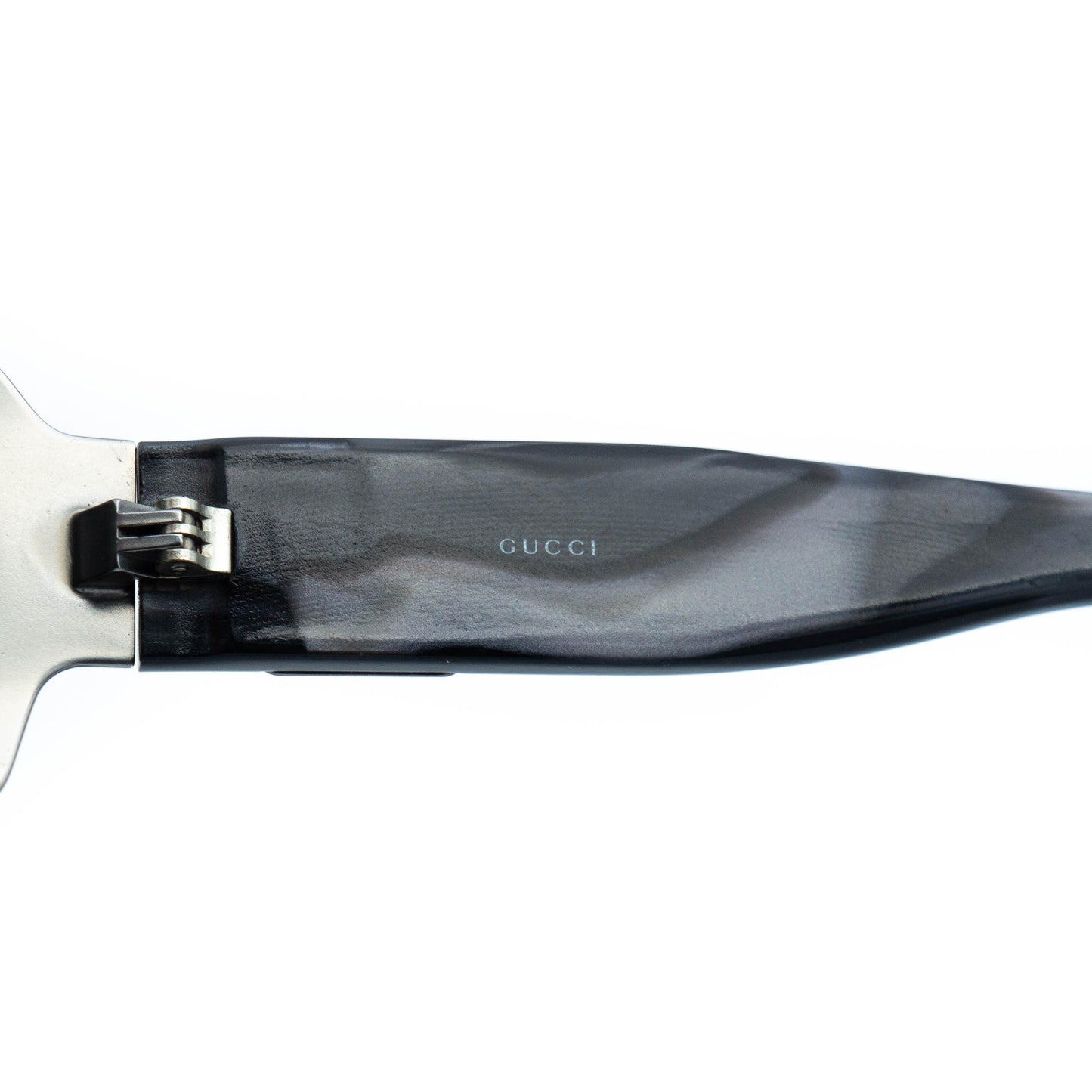 GUCCI GG 2798 Silver Gray Wrap Sunglasses Vintage