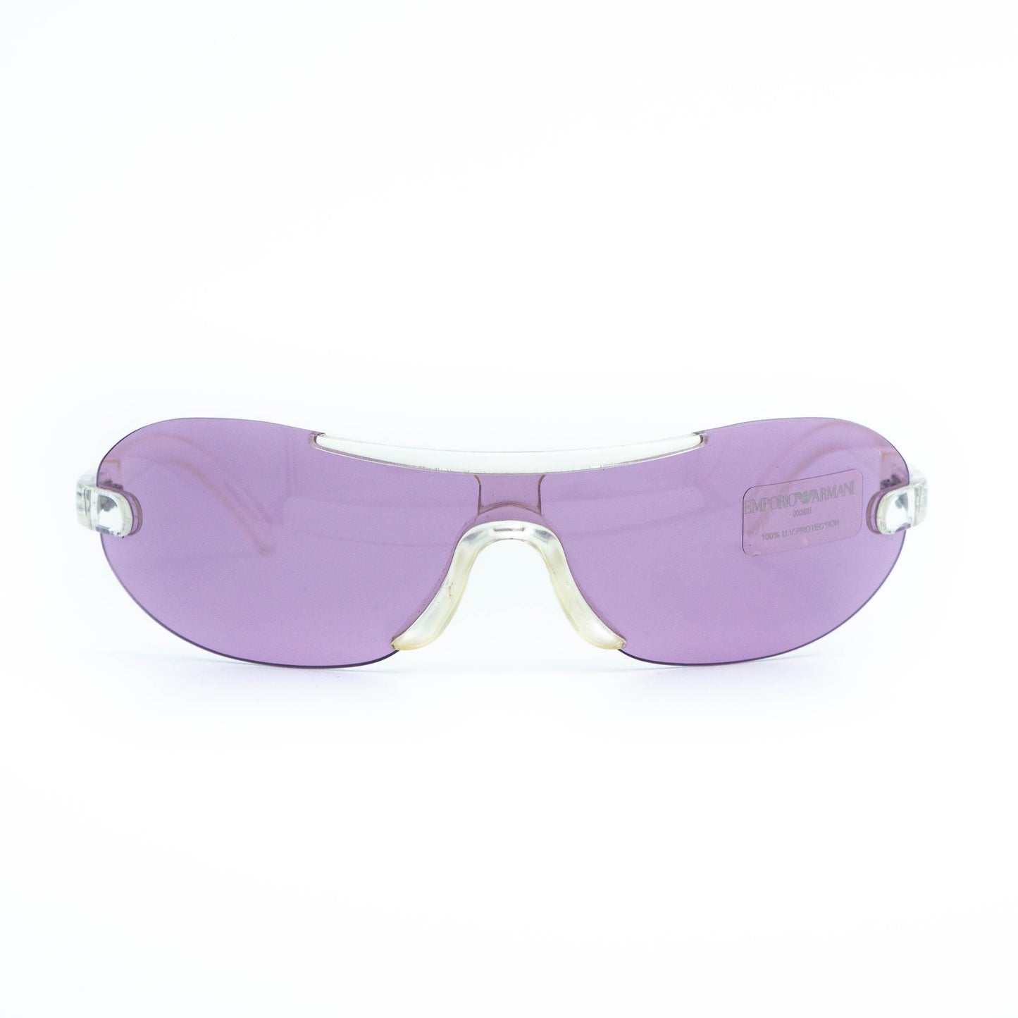 Emporio Armani 633-S purple shield vintage sunglasses