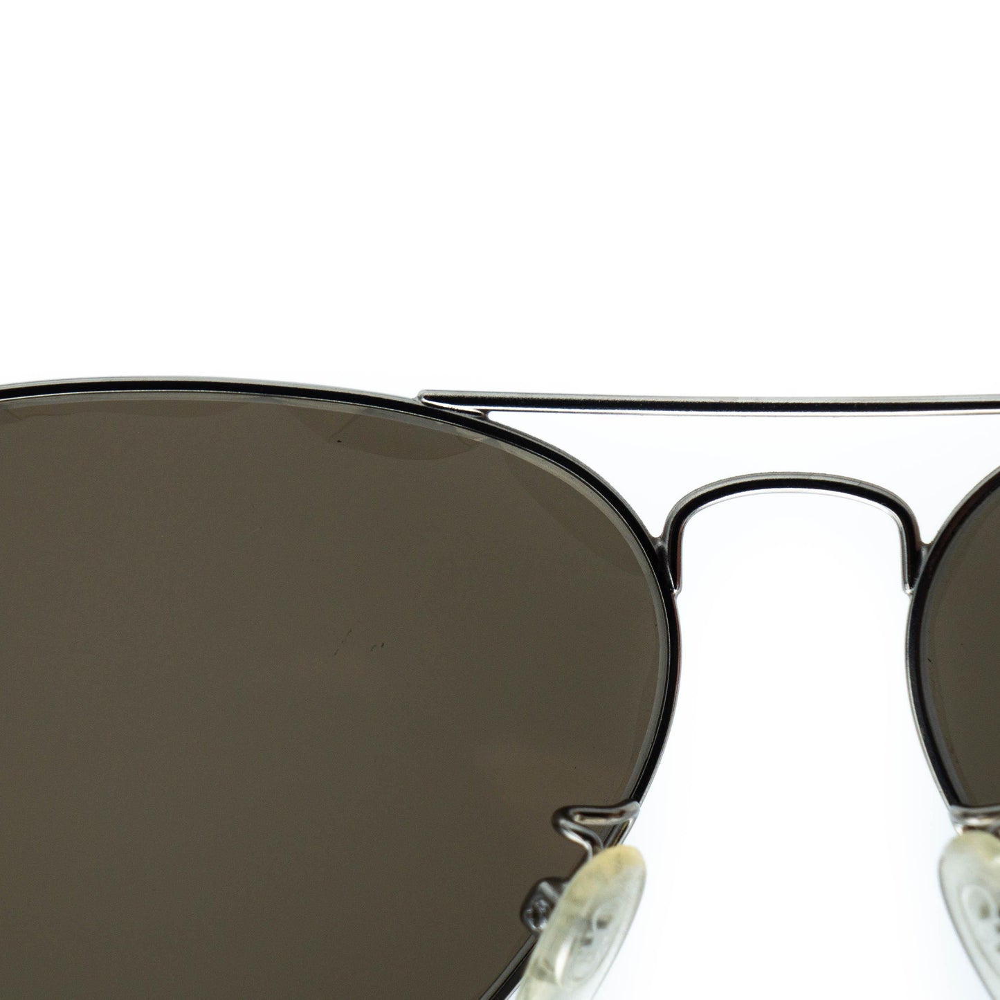 Salvatore Ferragamo SF123SAP Silver Aviator Sunglasses
