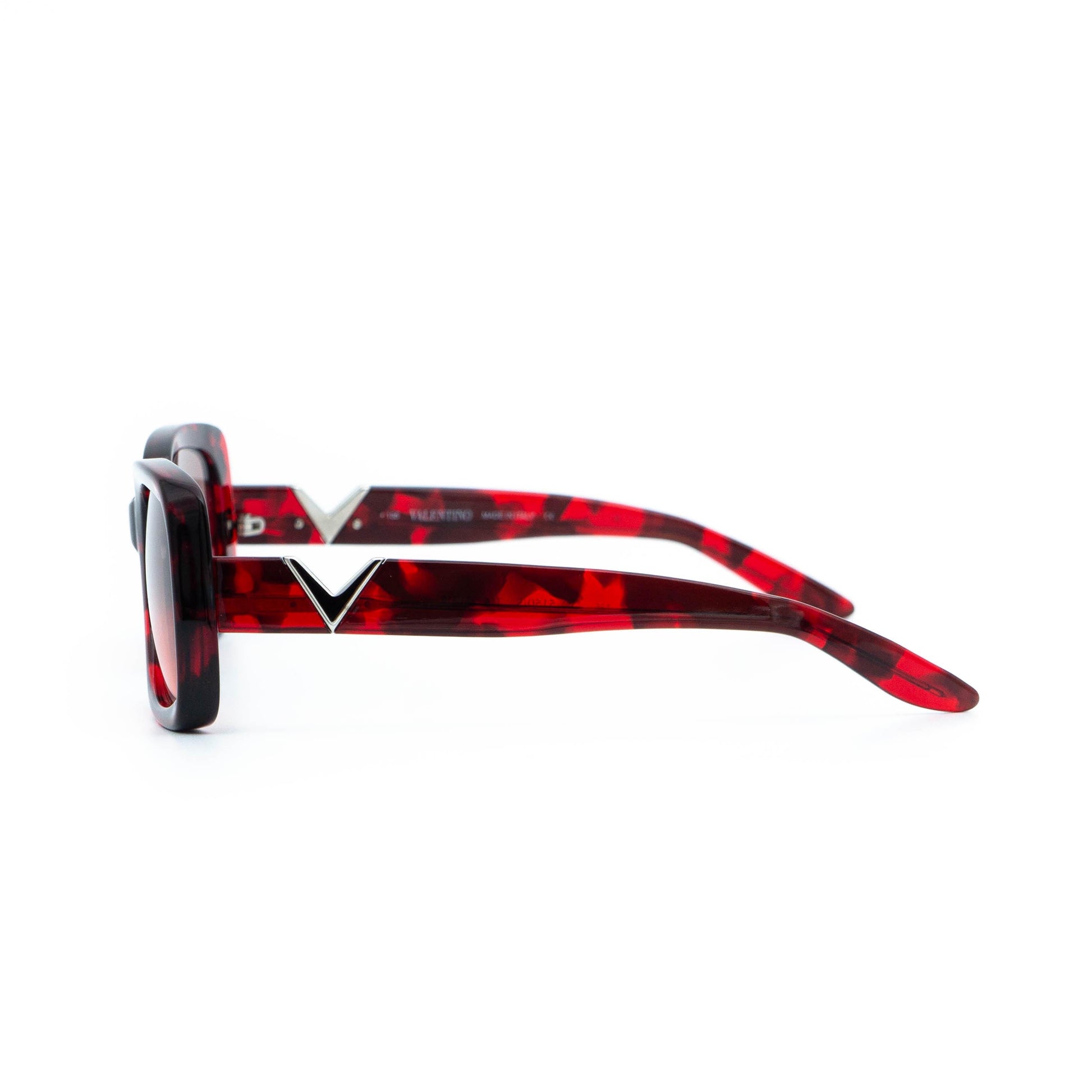 Valentino 5150/S red oversized vintage sunglasses