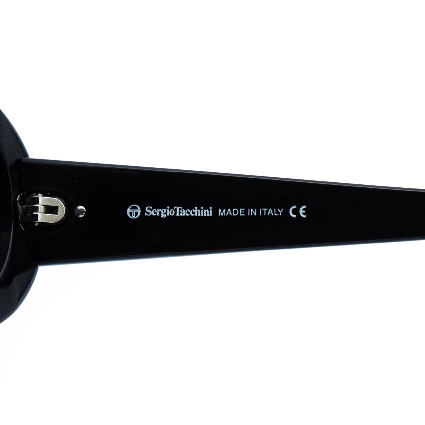 Sergio Tacchini ST 1538-S Black Oval Sunglasses Vintage