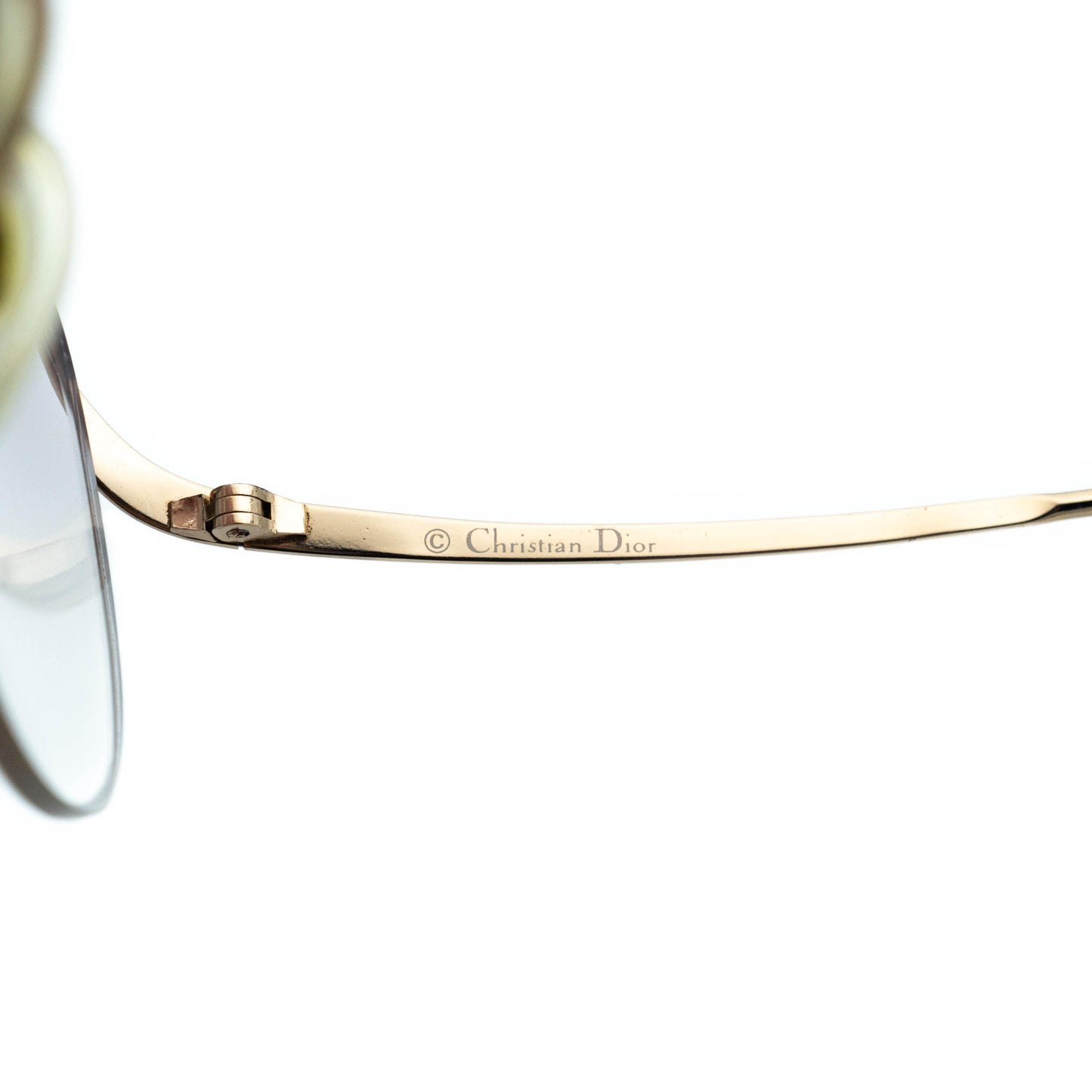 Christian DIOR 2240 Gold Rimless Sunglasses Vintage