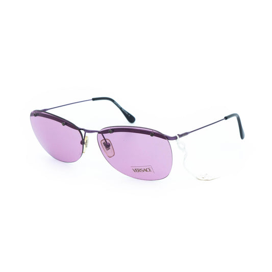 GIANNI VERSACE mod X61 purple rimless vintage sunglasses