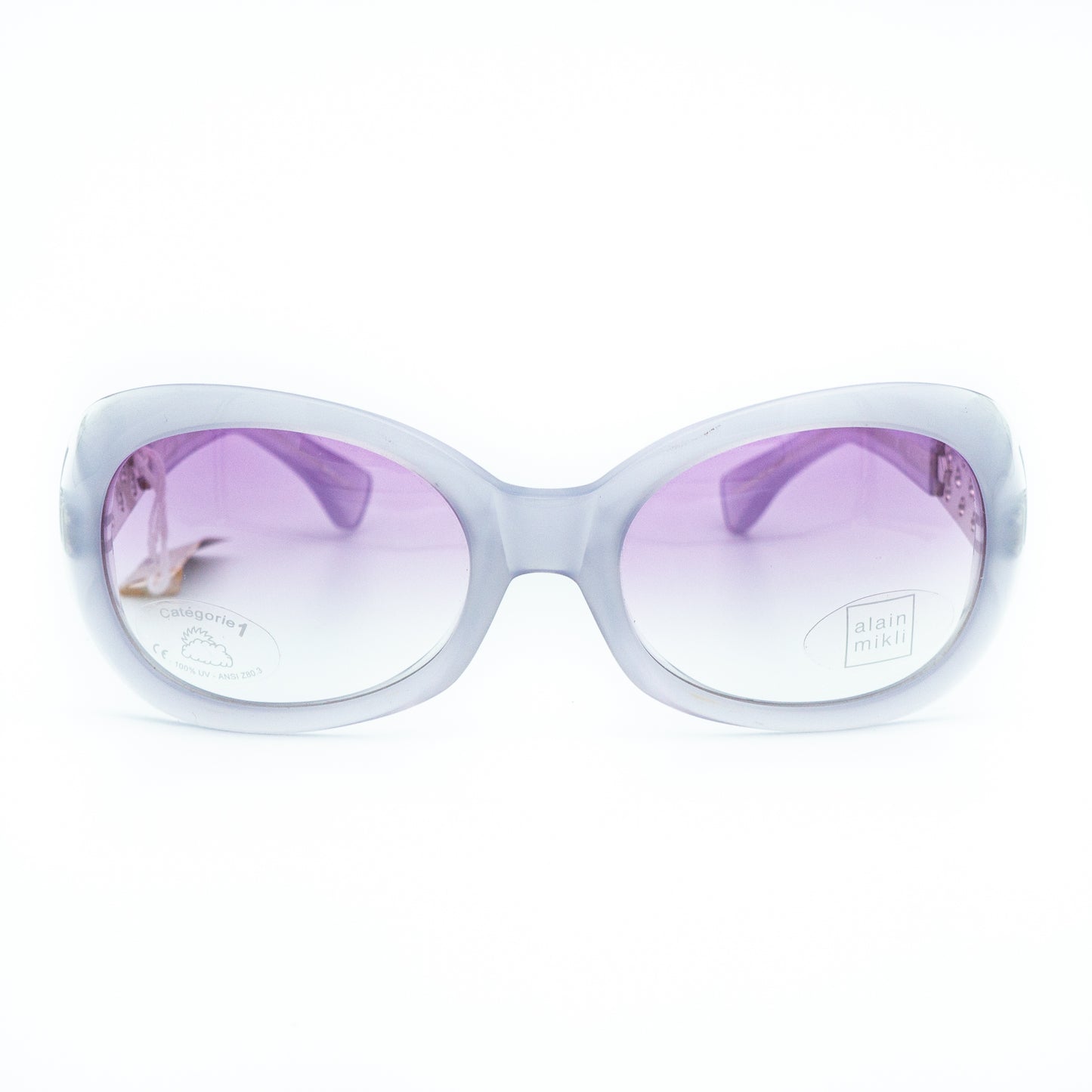 Alain Mikli A0141-01 Purple Silver Sunglasses Vintage