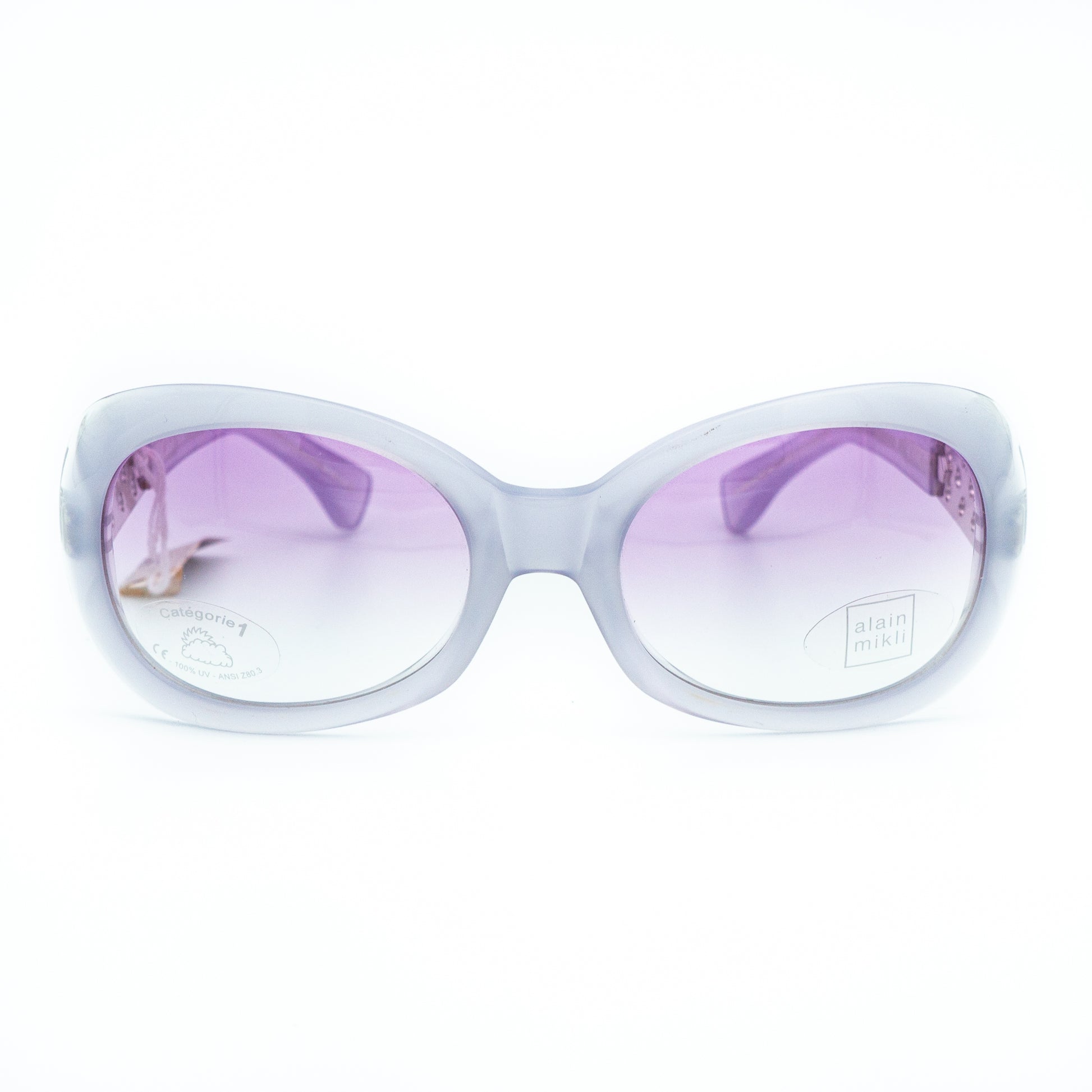 Alain Mikli A0141-01 Purple Silver Sunglasses Vintage