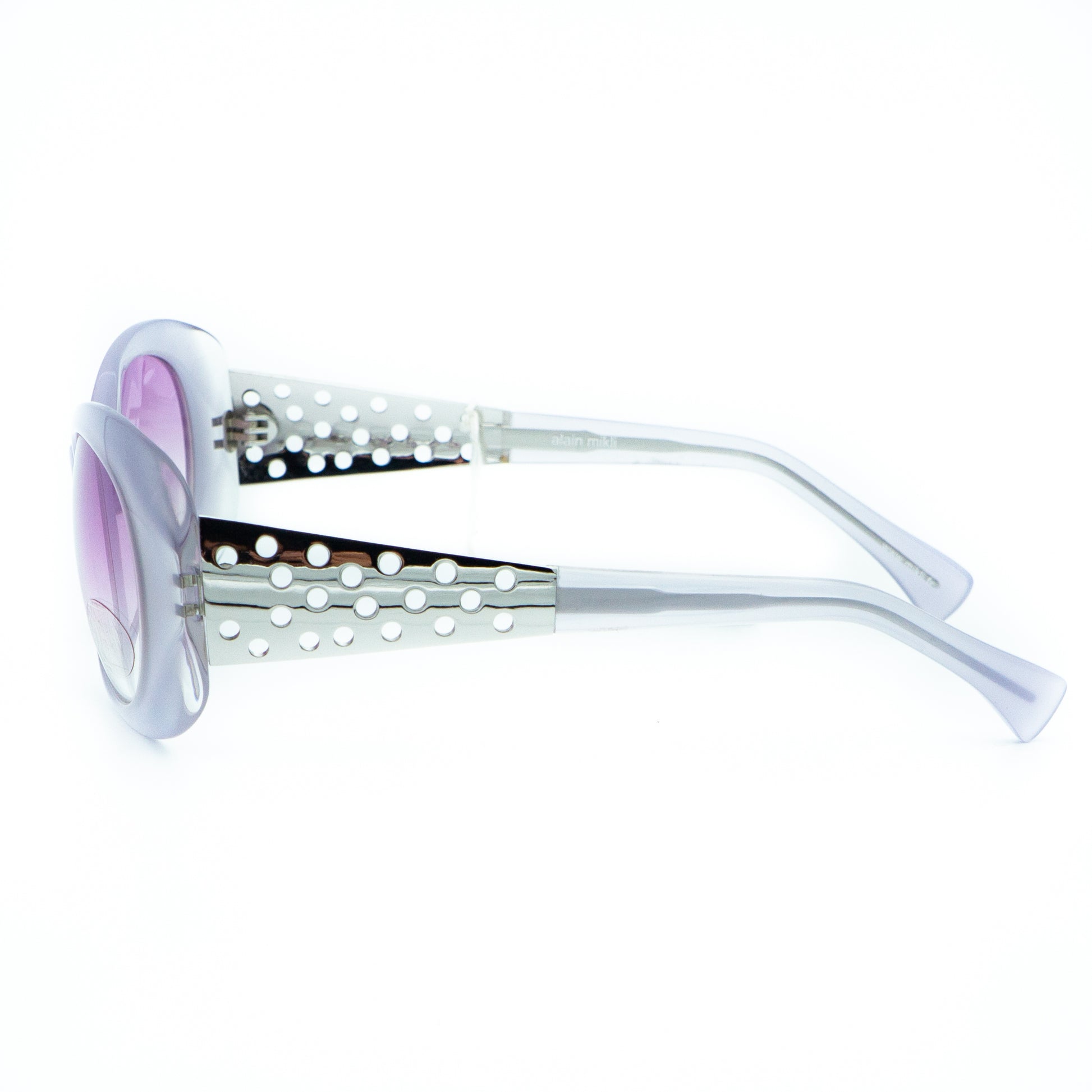Alain Mikli A0141-01 Purple Silver Sunglasses Vintage
