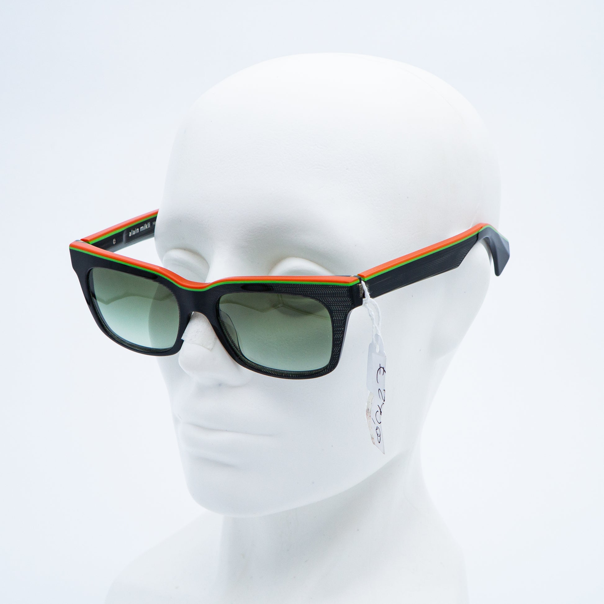 Alain Mikli A05020 Black Orange Sunglasses Vintage