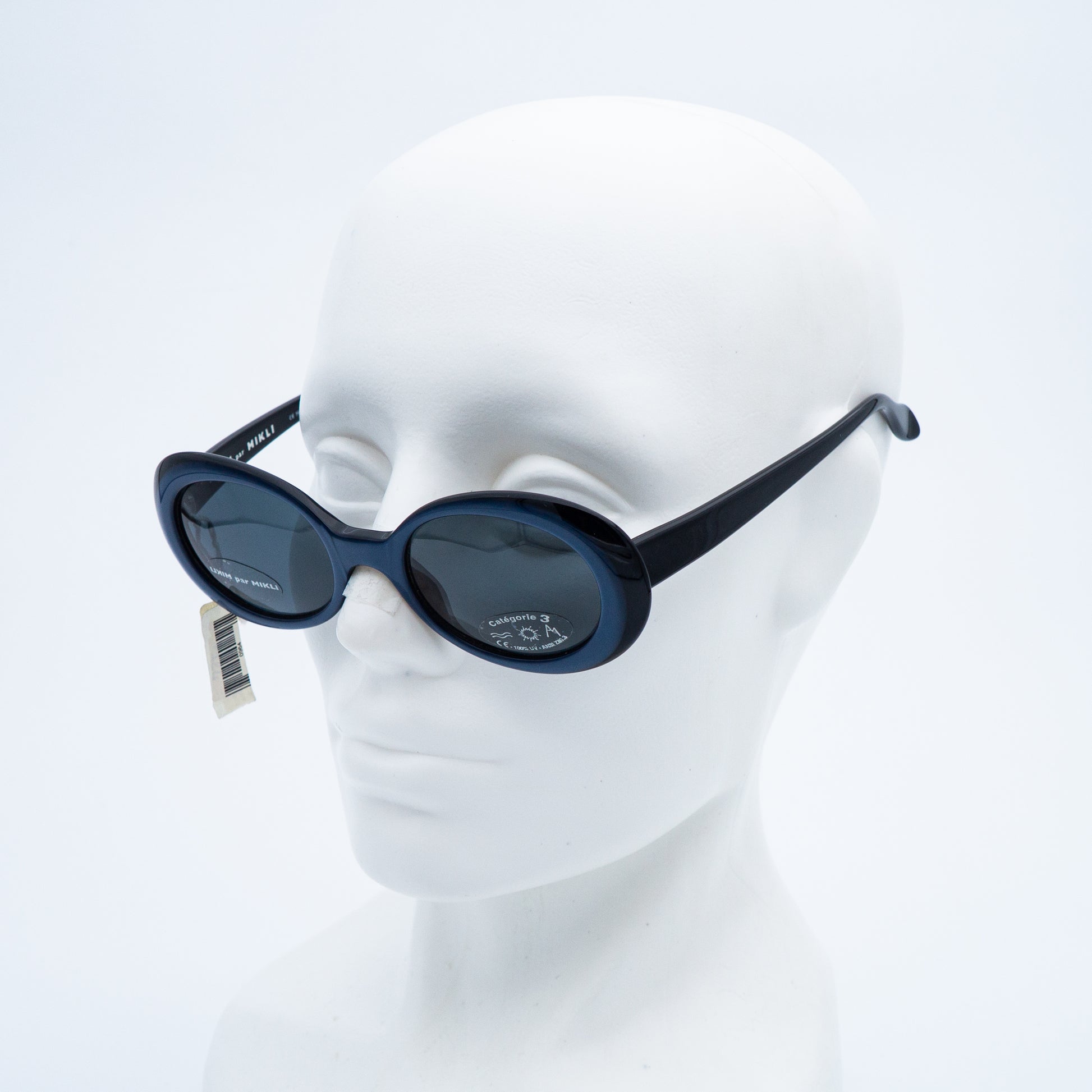 Alain Mikli par Mikli 7124 Blue Oval Sunglasses Vintage