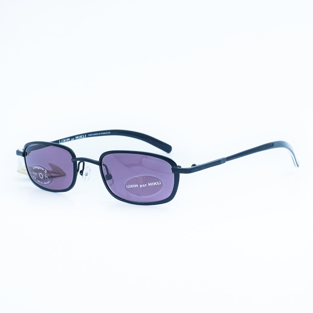 Alain Mikli par Mikli 7670 Black Oval Sunglasses Vintage