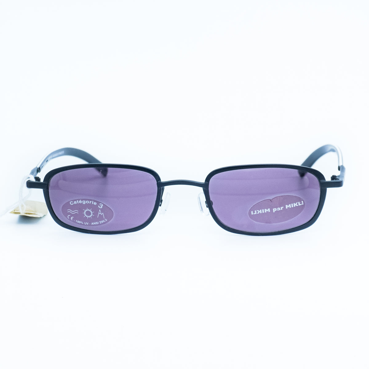 Alain Mikli par Mikli 7670 Black Oval Sunglasses Vintage