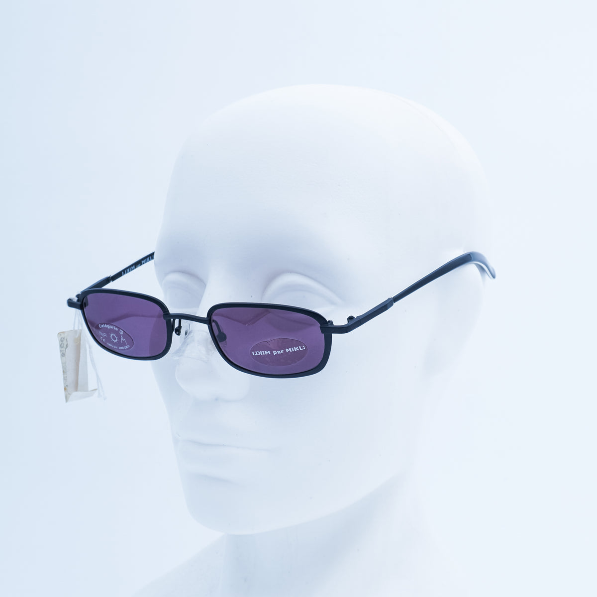 Alain Mikli par Mikli 7670 Black Oval Sunglasses Vintage