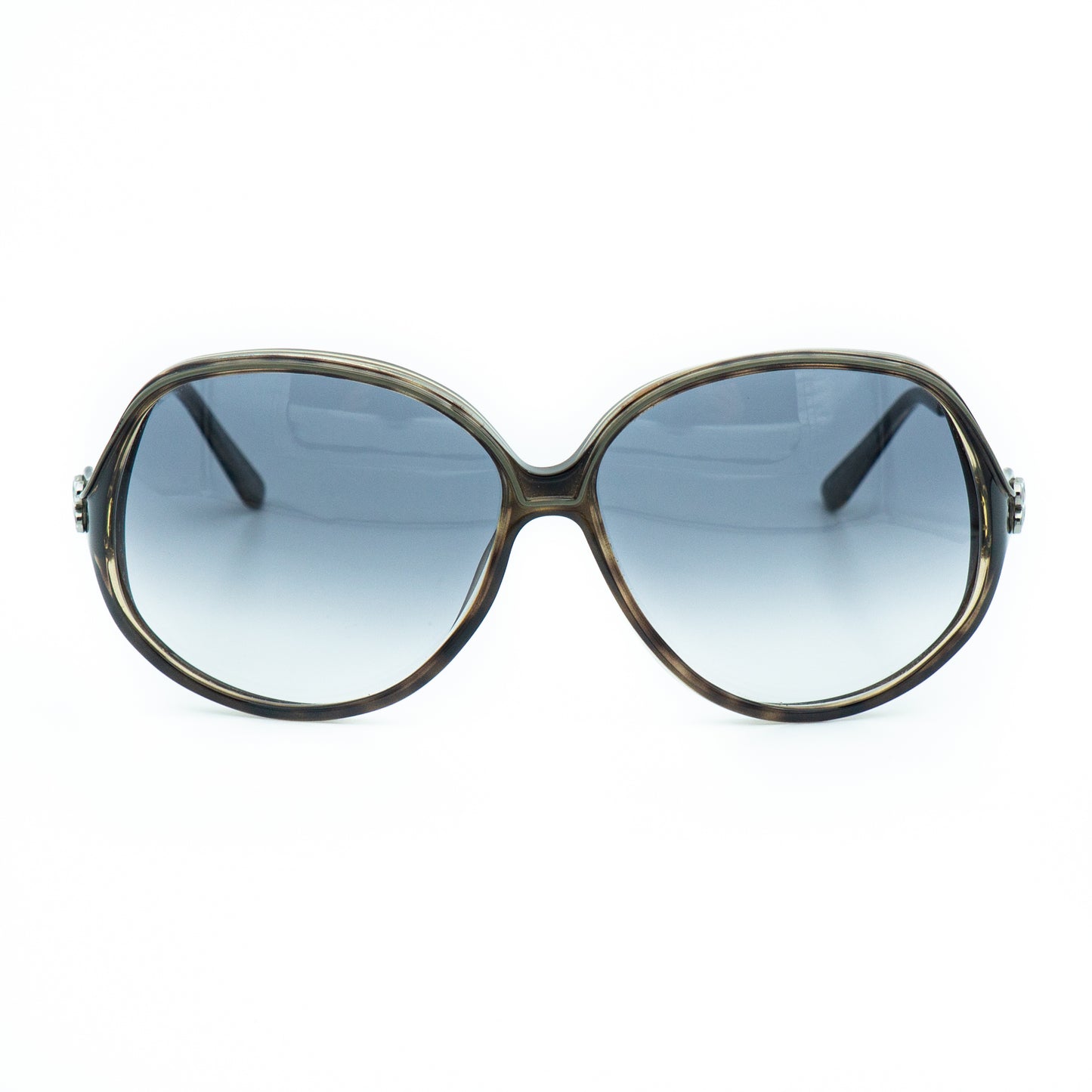 Balenciaga BAL 0069/S Silver Oversized Sunglasses Vintage