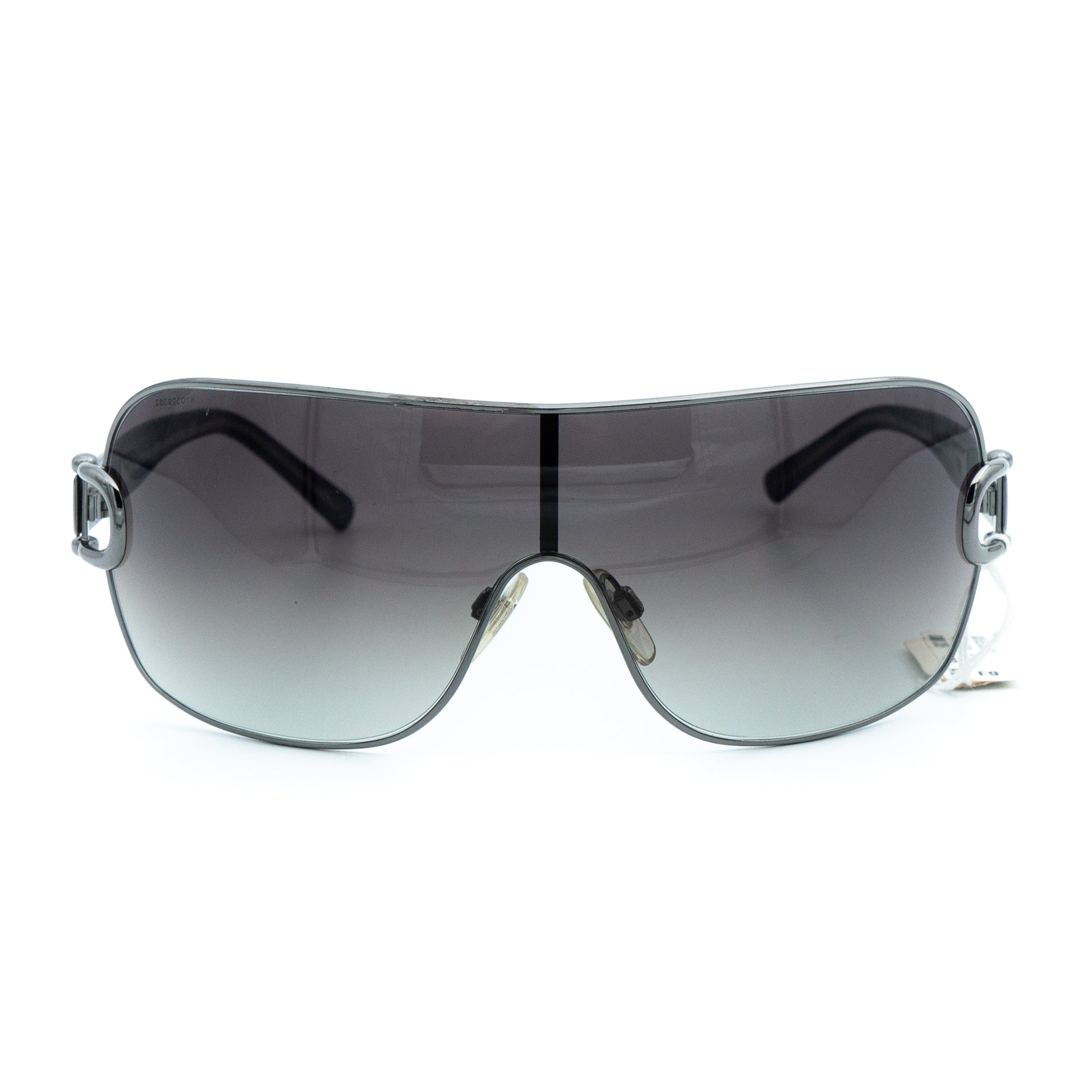 Burberry B 3001 Black Shield Mask Sunglasses Vintage