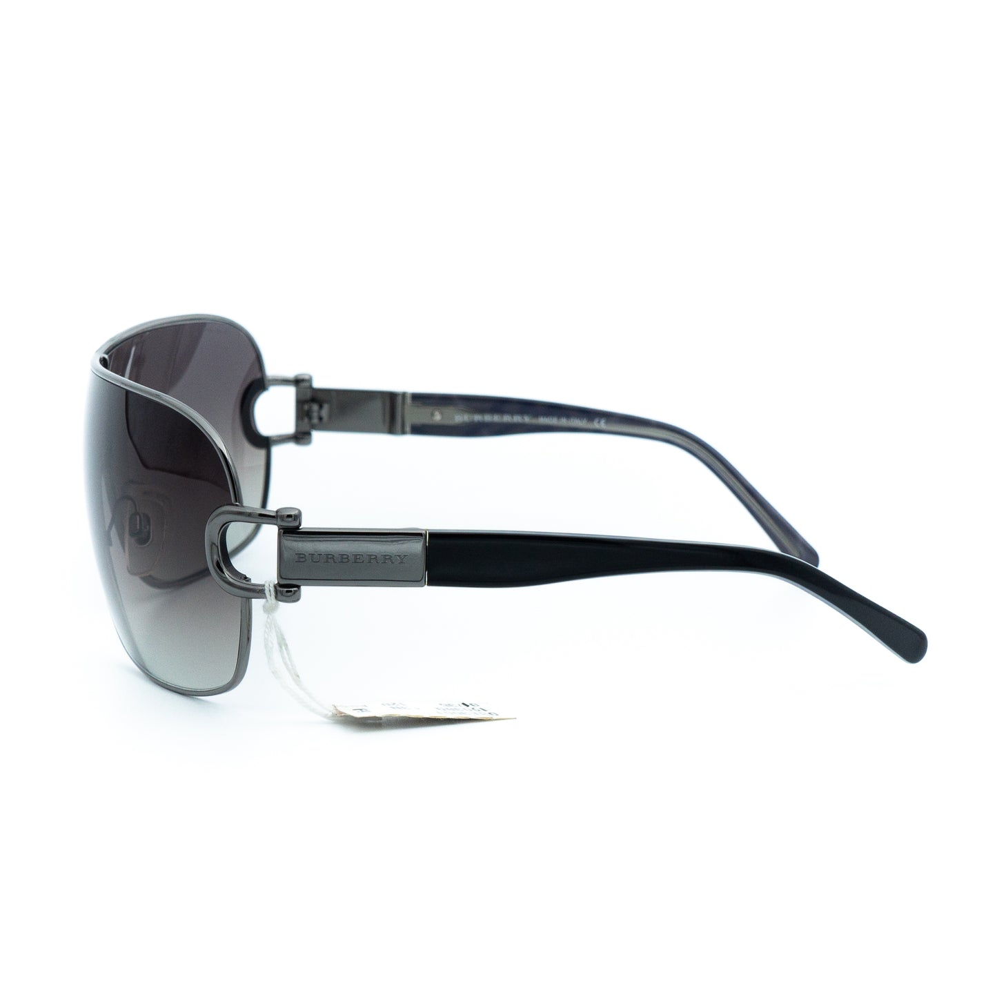 Burberry B 3001 Black Shield Mask Sunglasses Vintage