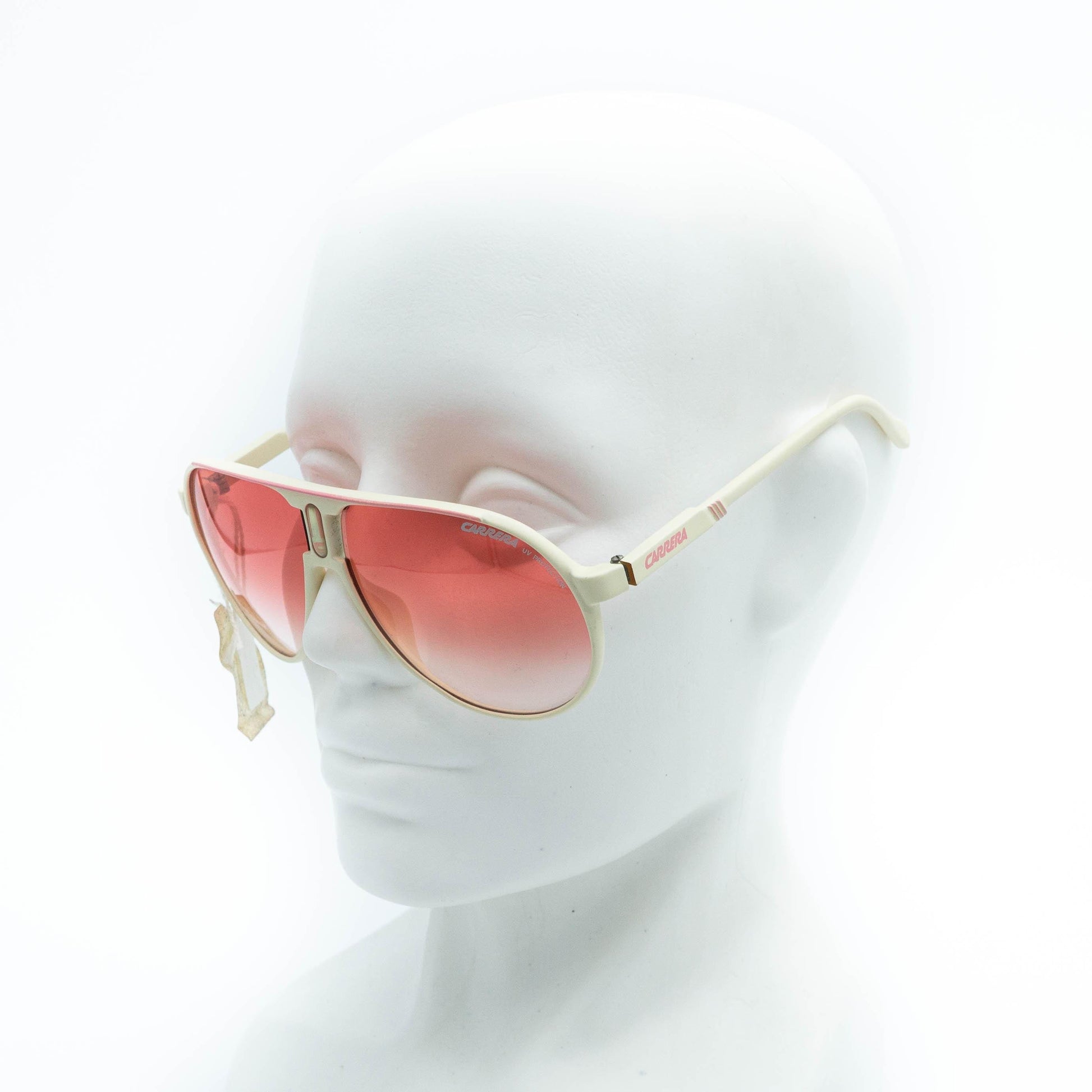 CARRERA Champion white pink aviator vintage sunglasses