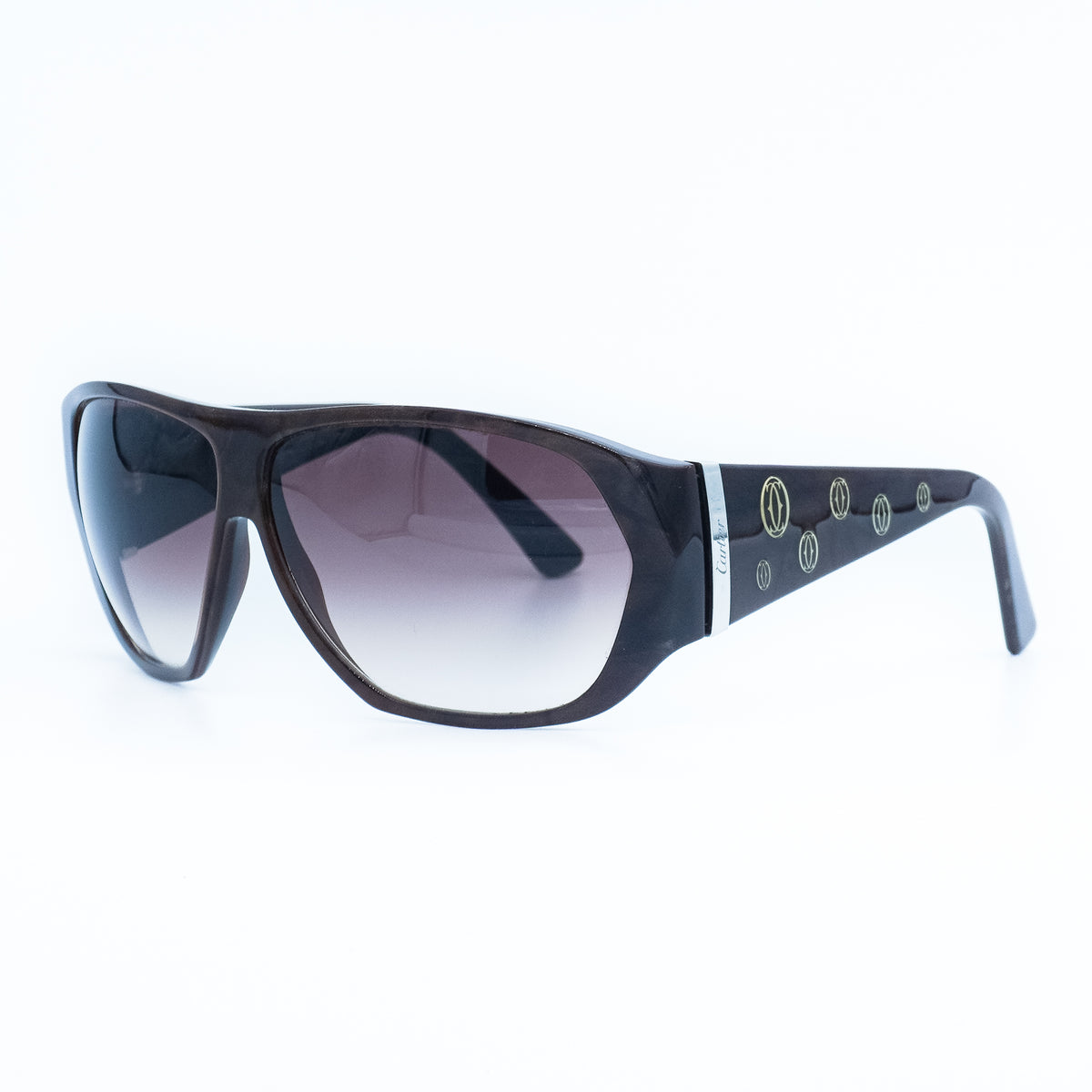 Cartier 4668473 Aviator Brown Sunglasses Vintage
