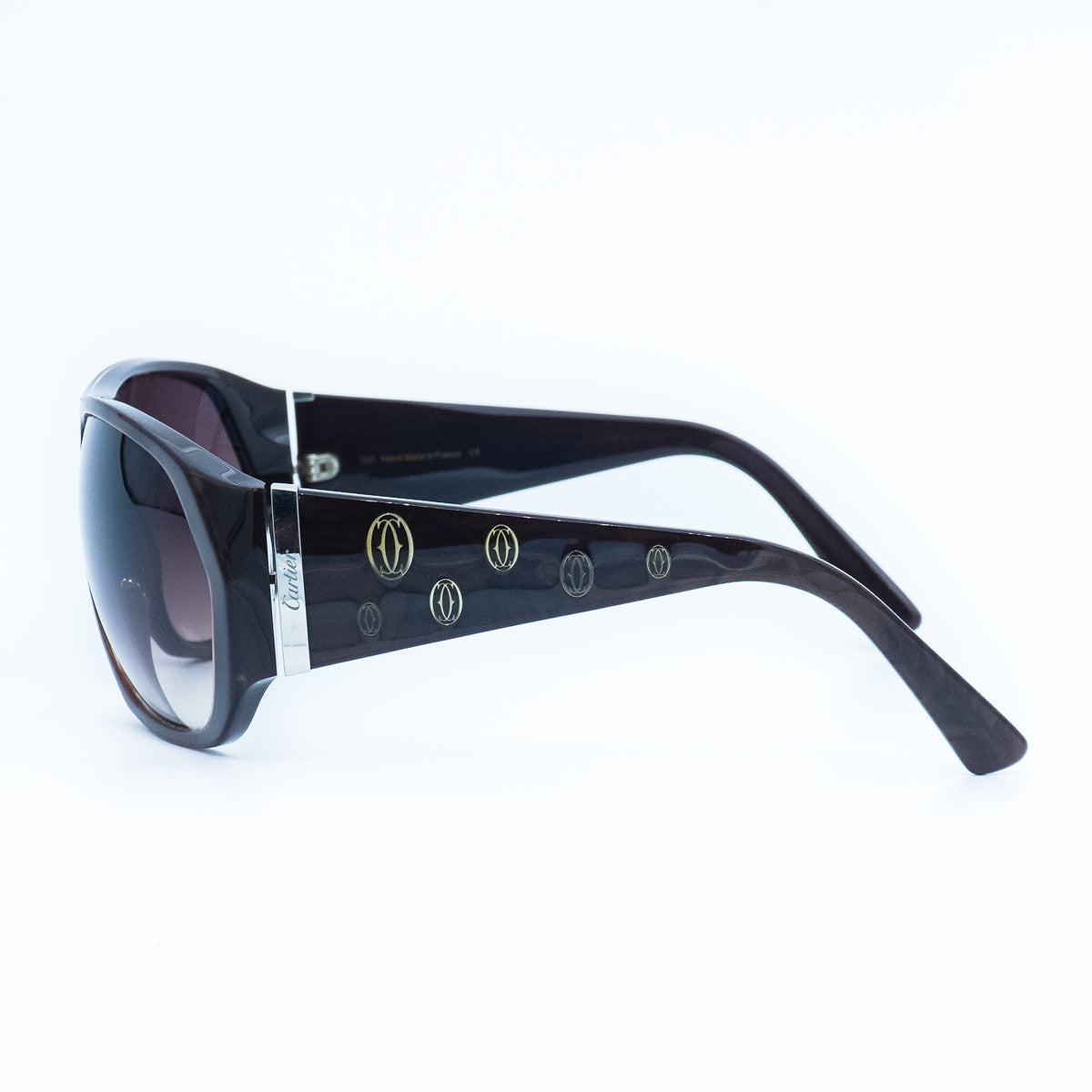 Cartier 4668473 Aviator Brown Sunglasses Vintage
