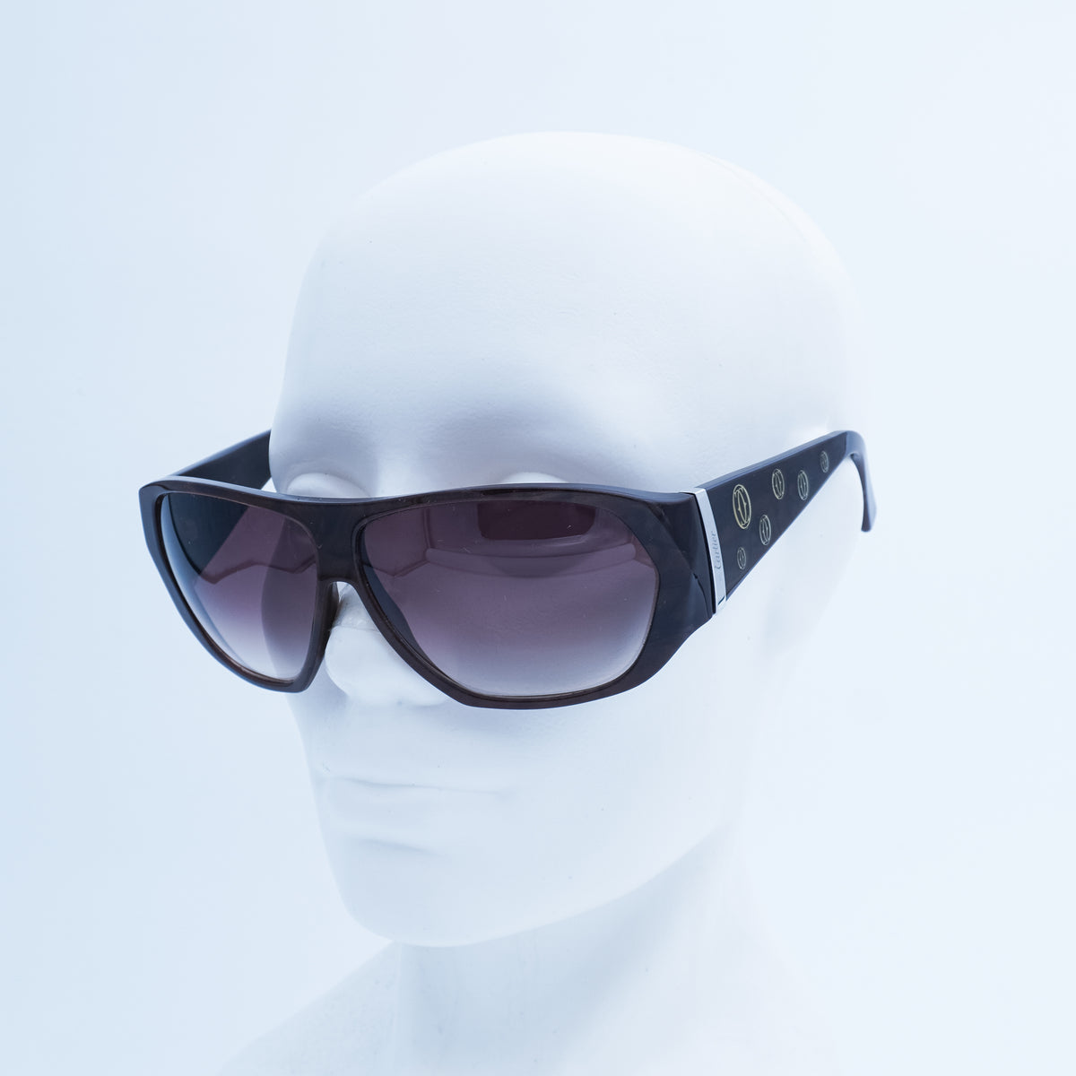 Cartier 4668473 Aviator Brown Sunglasses Vintage