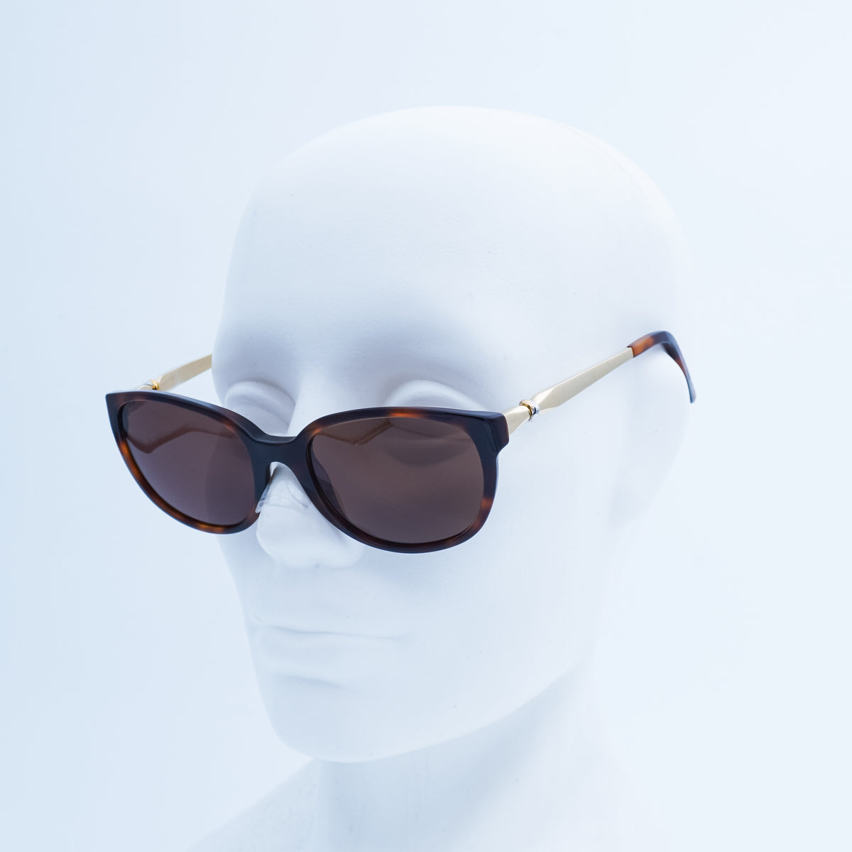Cartier T8101206 Trinity Cat Eye Brown Gold Sunglasses
