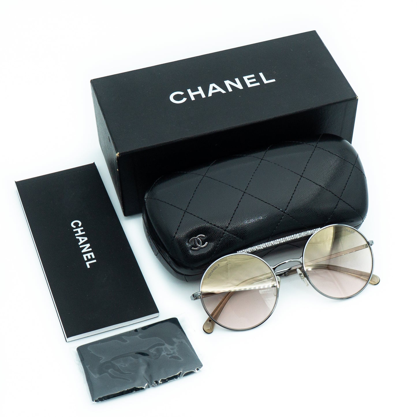 Chanel 4232 Round Silver Sunglasses Vintage