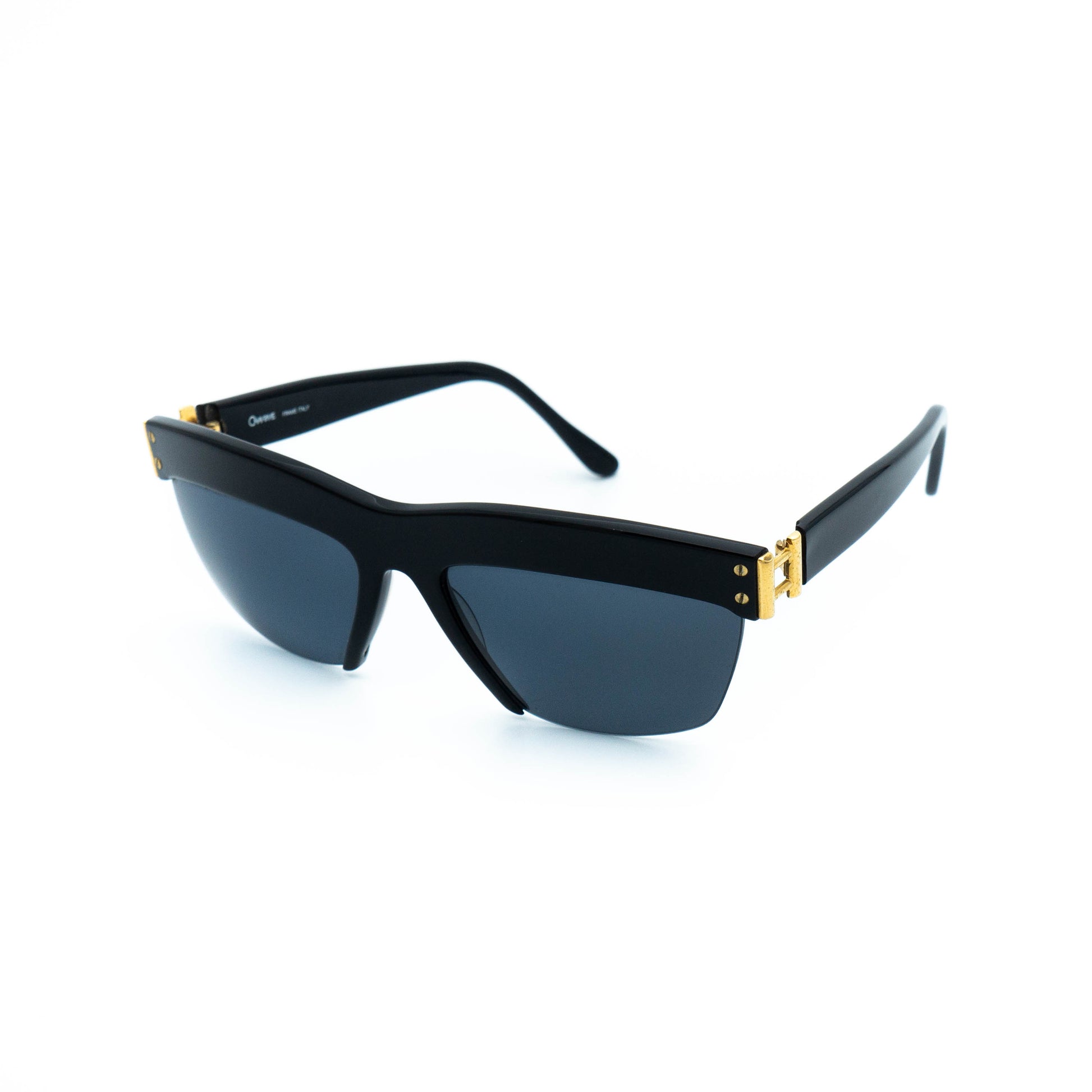 Charme 7074 Black Gold Women Sunglasses Vintage