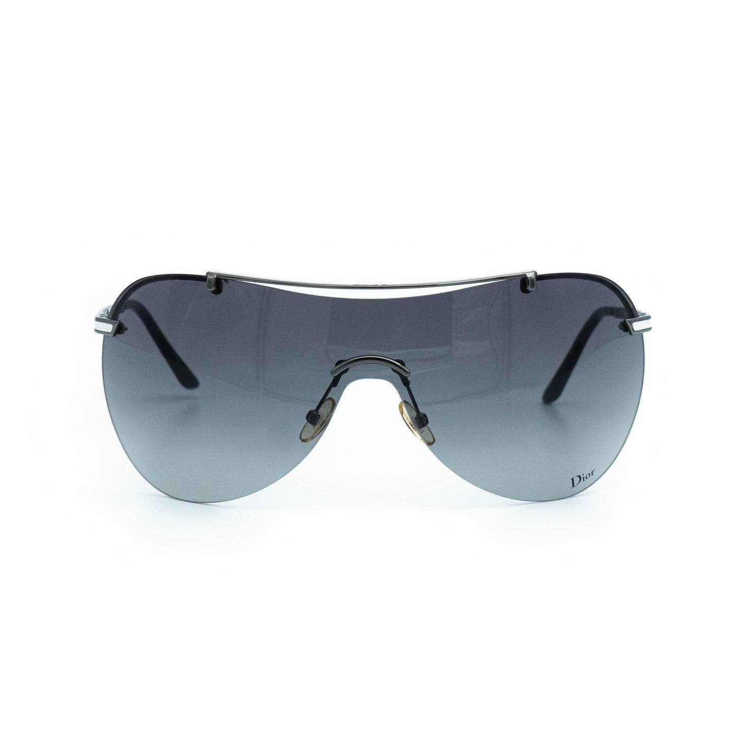 Christian Dior AIR 1 black shield vintage sunglasses