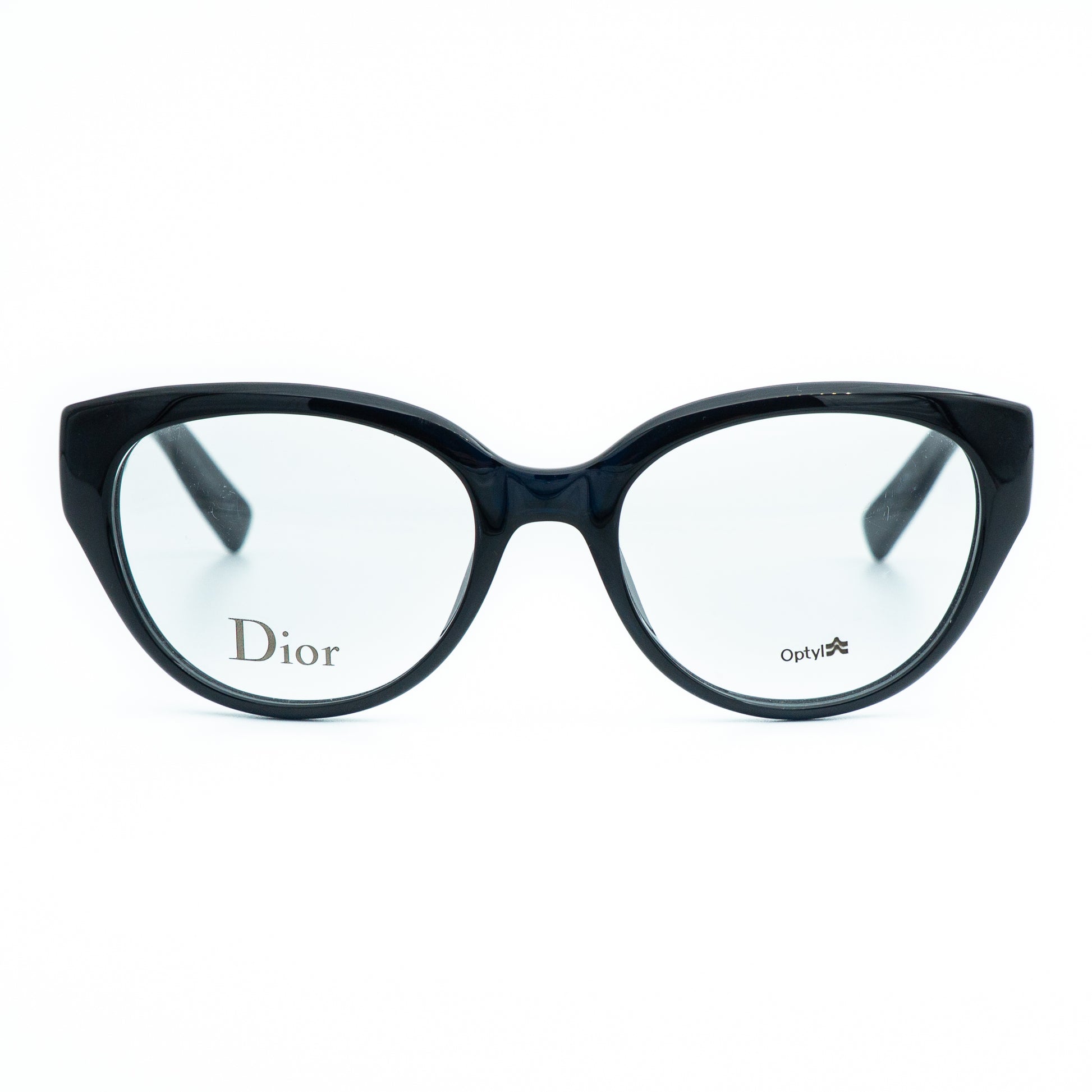 Christian DIOR CD3264 Blue Black Cat Eye Glasses Frame