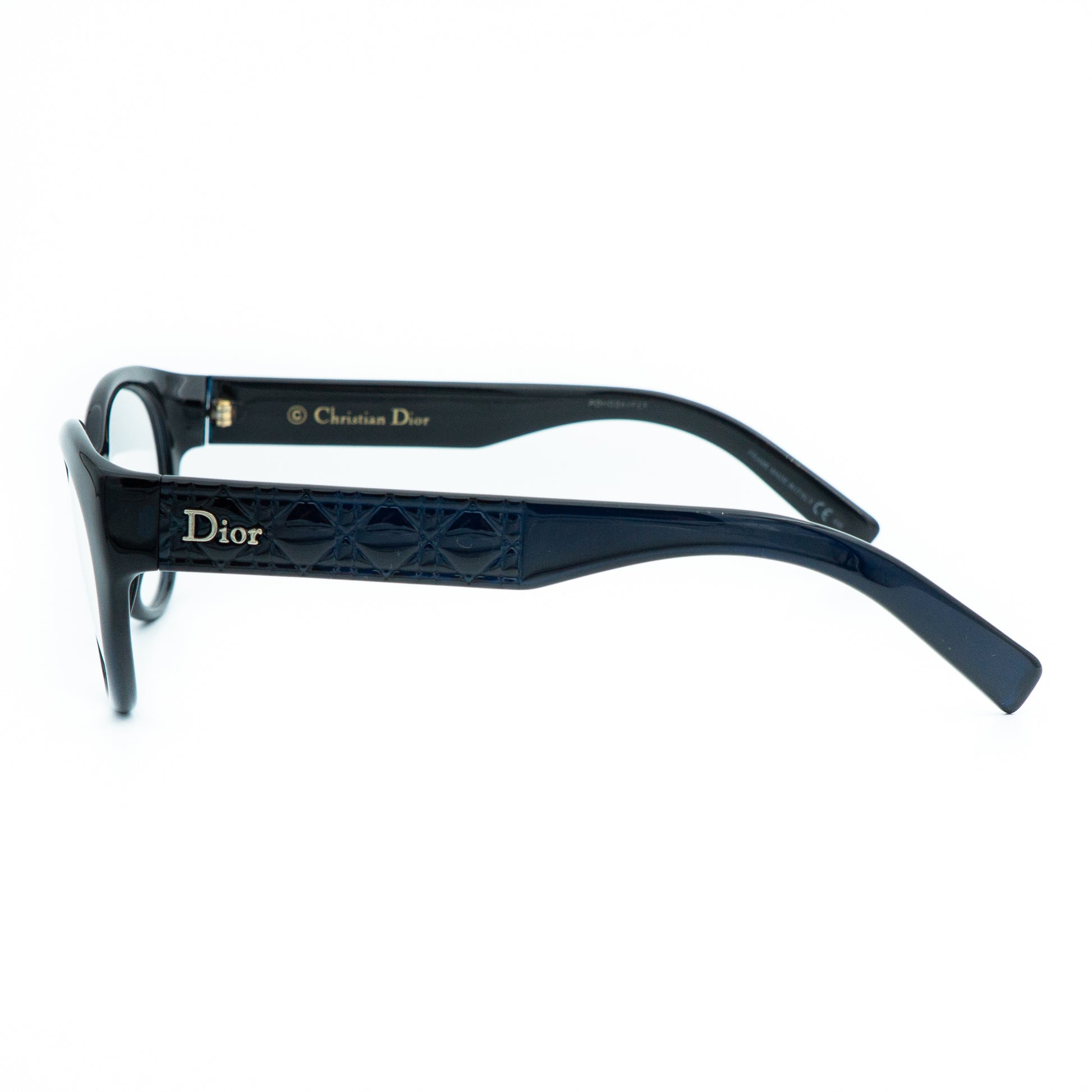 Christian DIOR CD3264 Blue Black Cat Eye Glasses Frame