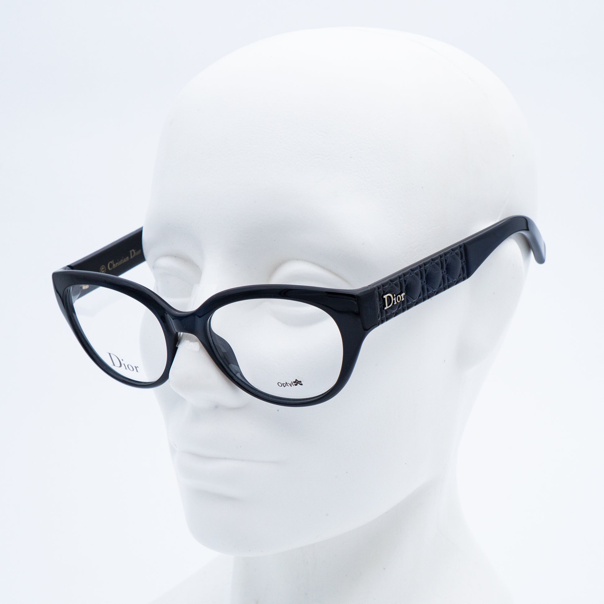 Christian DIOR CD3264 Blue Black Cat Eye Glasses Frame
