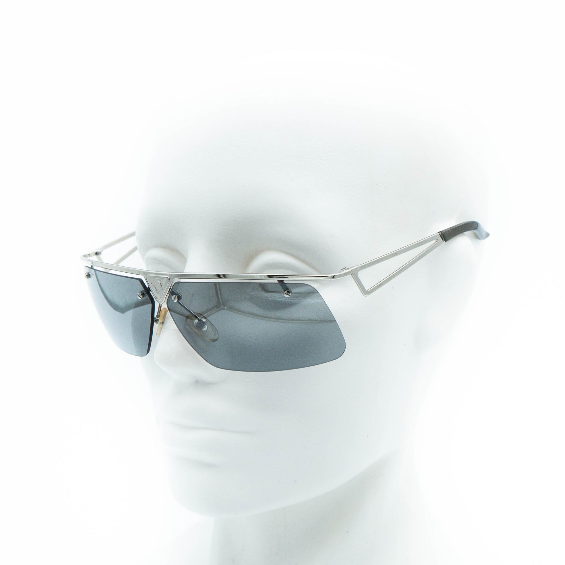 Christian DIOR CLUBBING Rimless Silver Sunglasses Vintage
