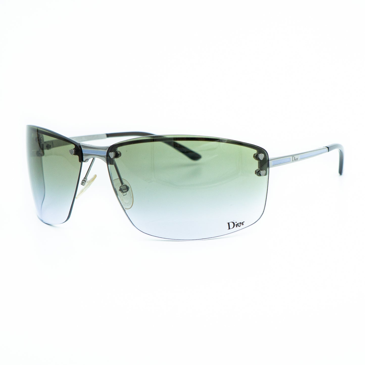 Christian DIOR Charm 1 Rimless Metal Sunglasses Vintage