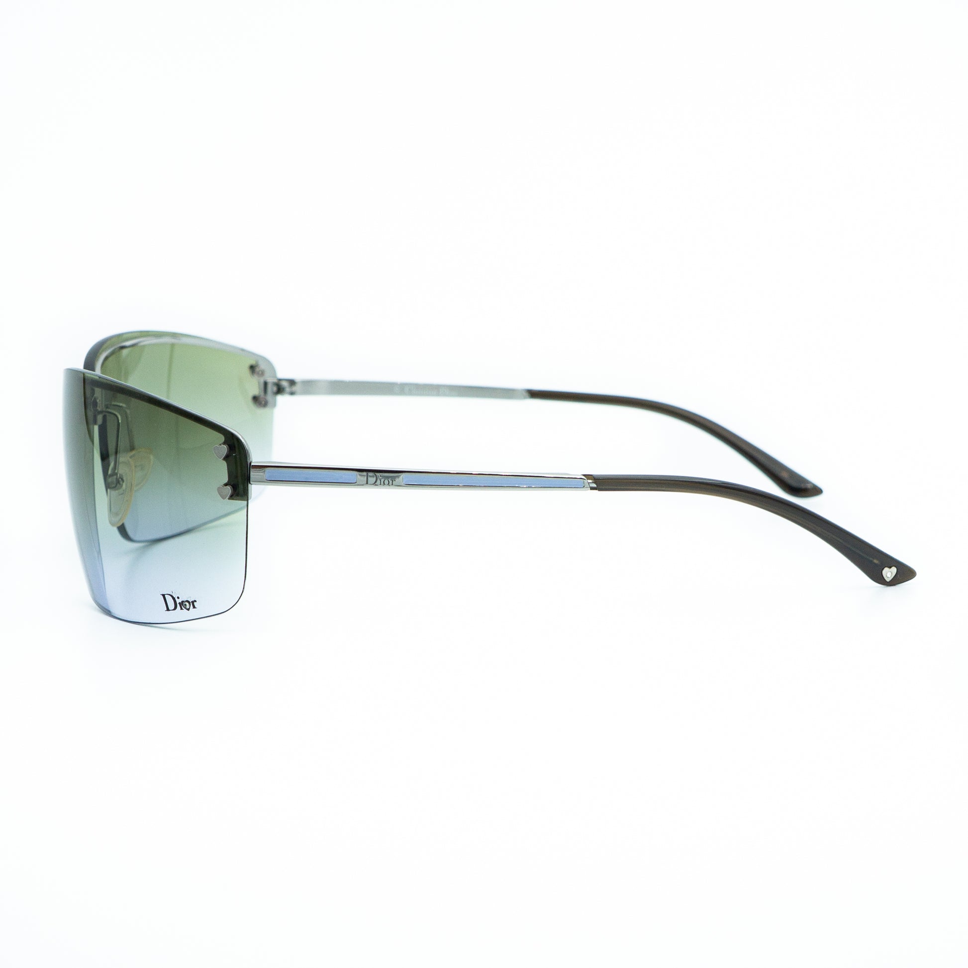 Christian DIOR Charm 1 Rimless Metal Sunglasses Vintage