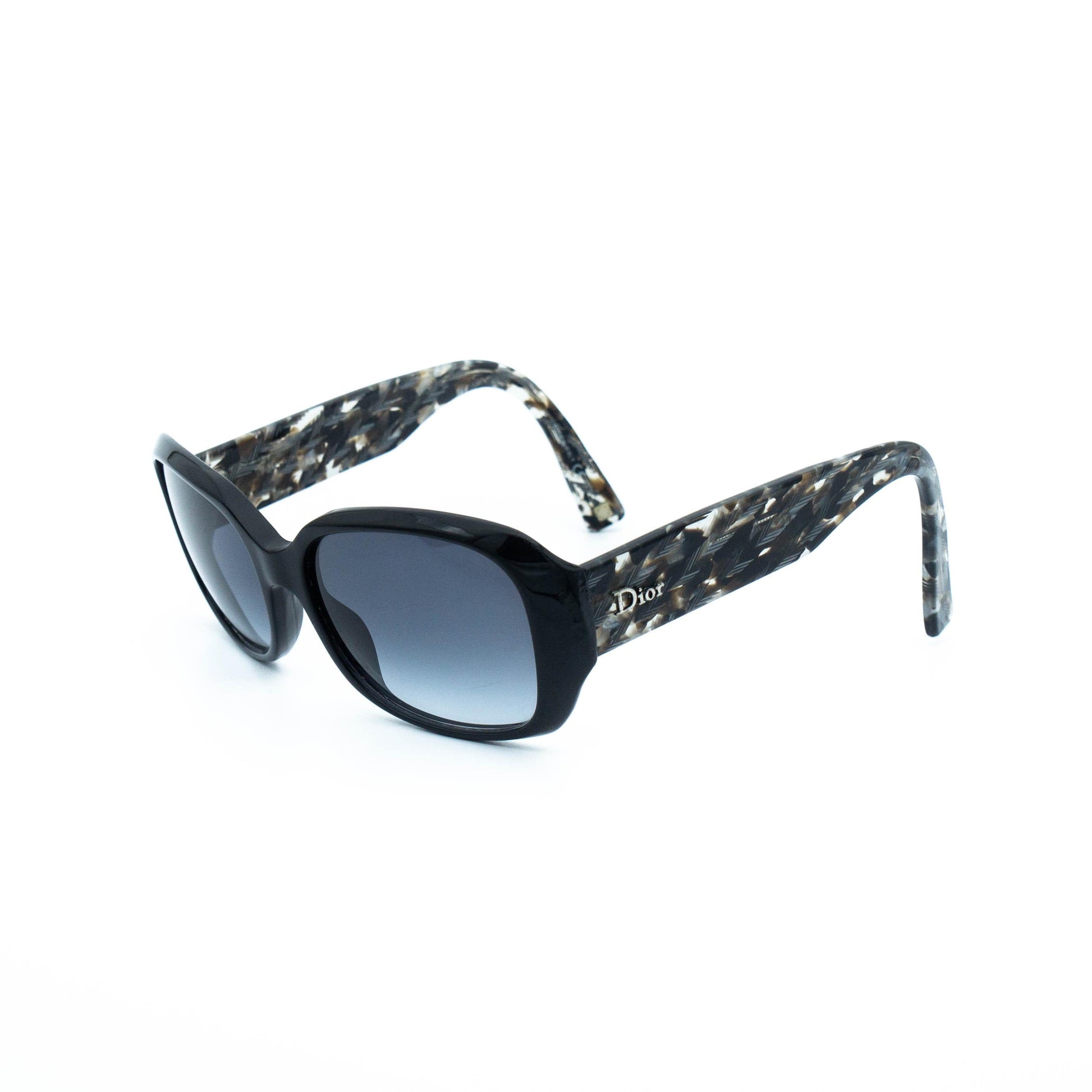 Christian DIOR Flanelle 3 Black Women Sunglasses Vintage