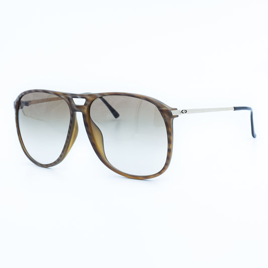 Christian Dior 2258 Brown Oversized Aviator Sunglasses Vintage