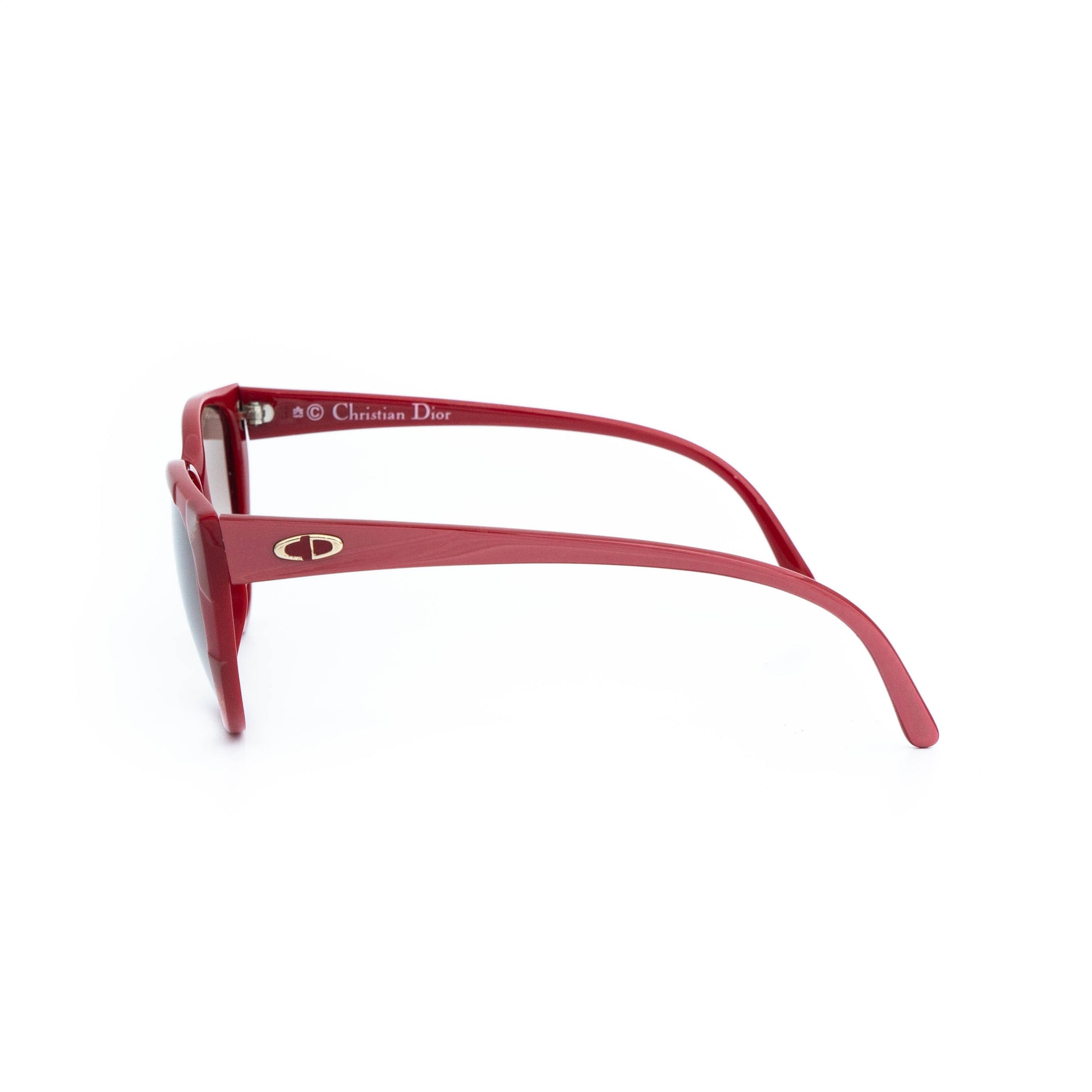Christian Dior 2349 Red Women Sunglasses Vintage 80s