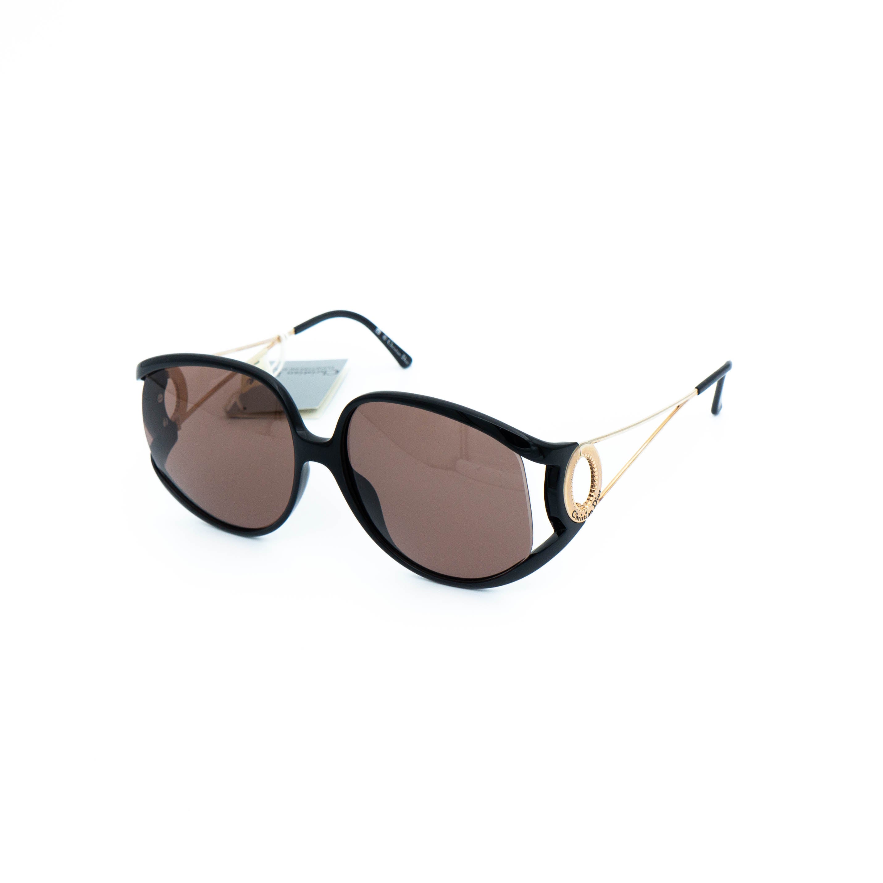 Christian Dior 2757 Black Oversized Sunglasses Vintage 80s – LAVINTA