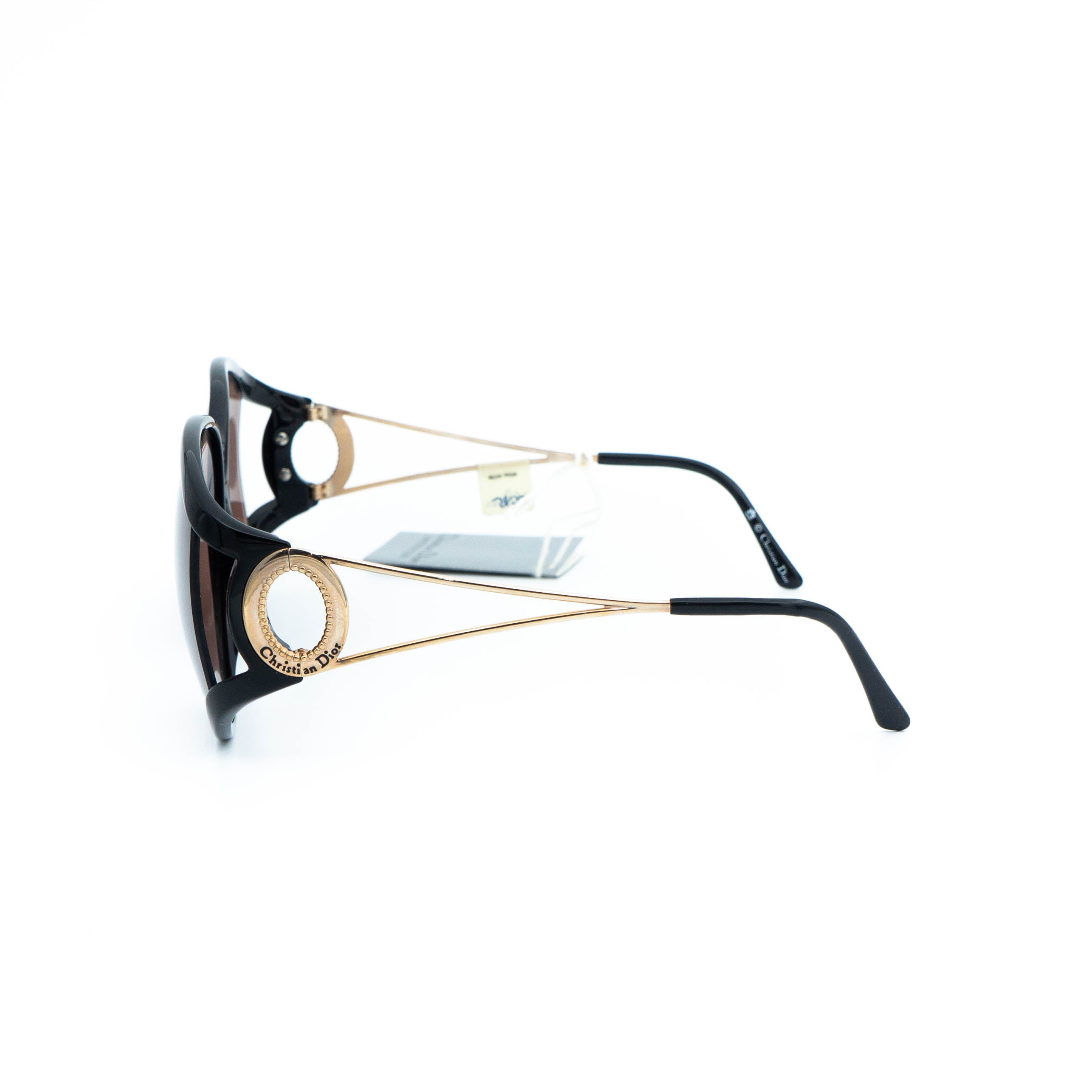 美品✨Christian Dior Sunglasses Vintage Christian Dior 2757 Black Oversized Sunglasses Vintage 80s – LAVINTA