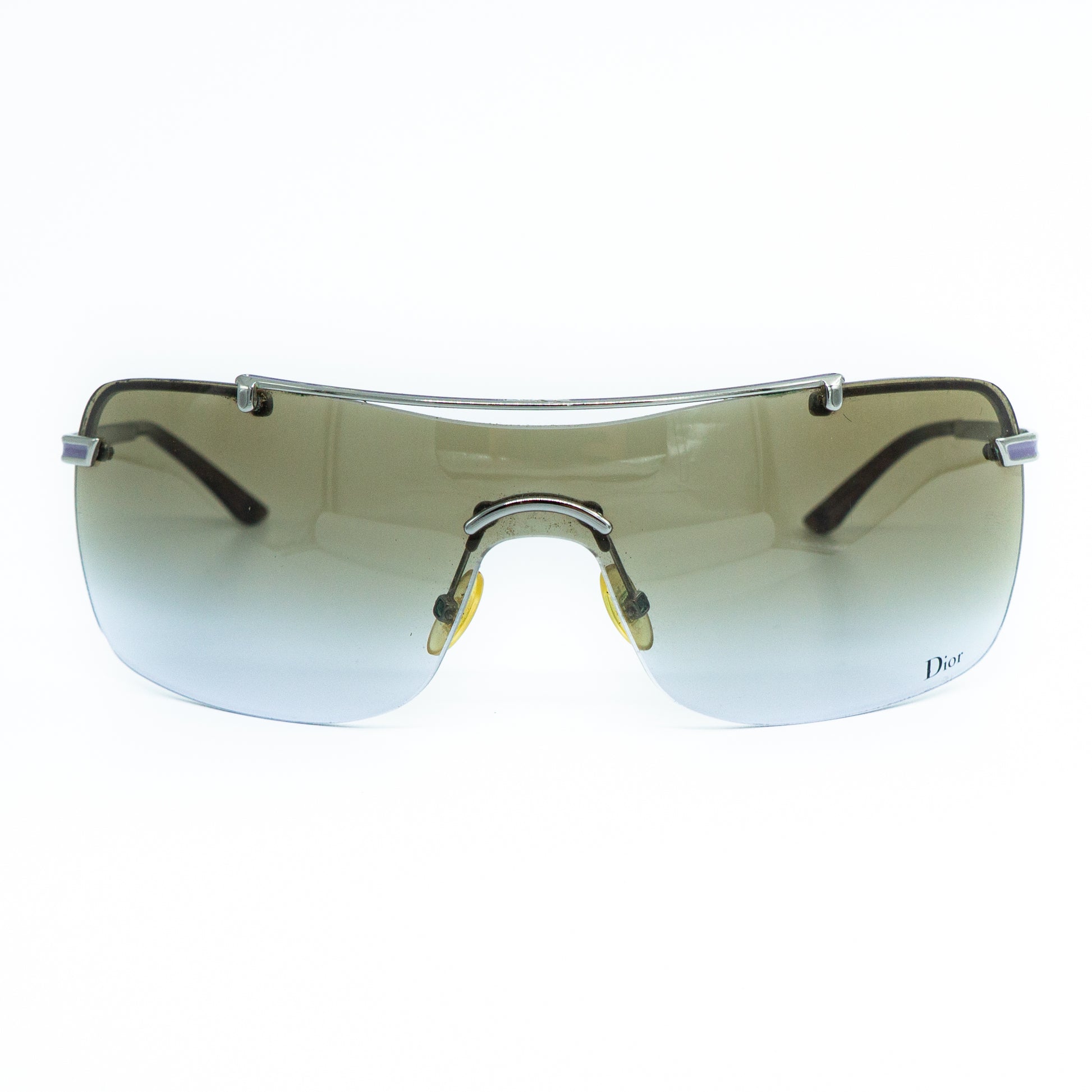 Christian Dior AIR 2 Shield Rimless Sunglasses Vintage