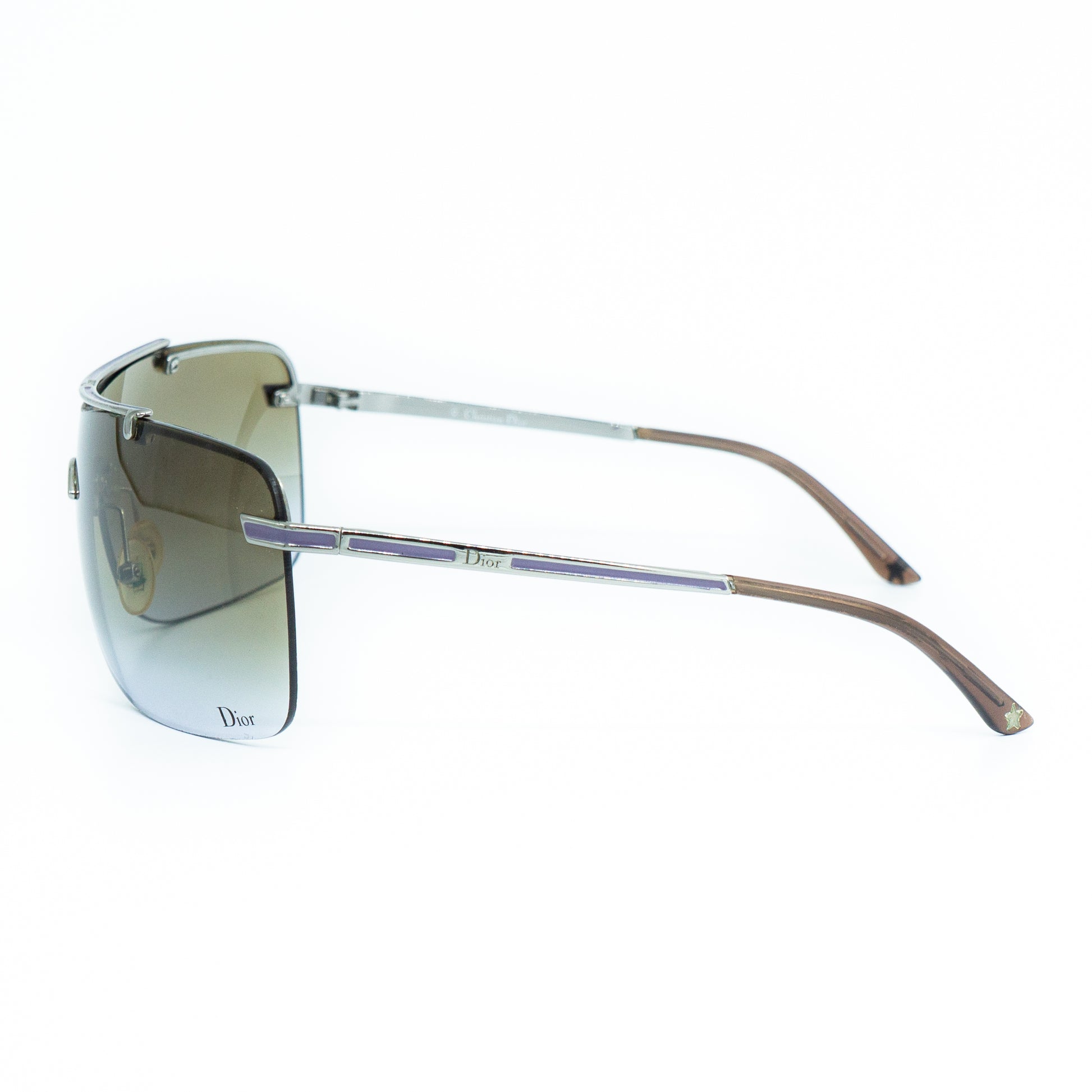 Christian Dior AIR 2 Shield Rimless Sunglasses Vintage