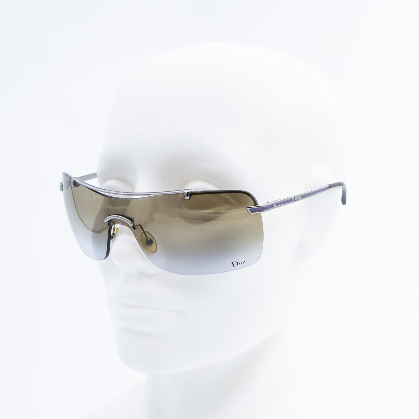 Christian Dior AIR 2 Shield Rimless Sunglasses Vintage