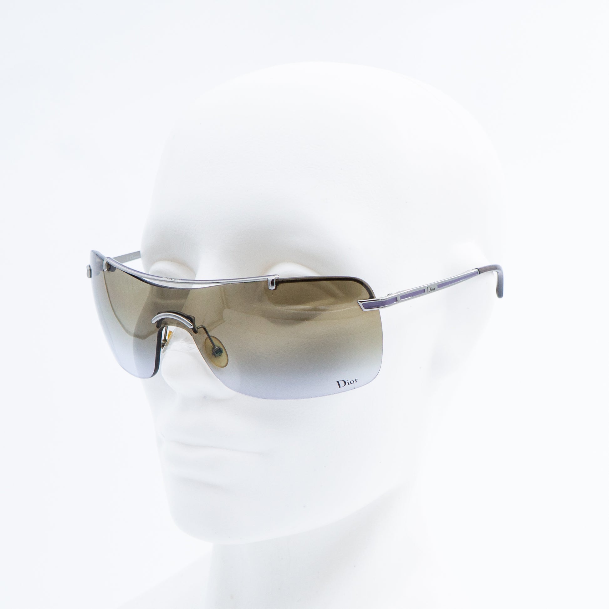 Christian Dior AIR 2 Shield Rimless Sunglasses Vintage