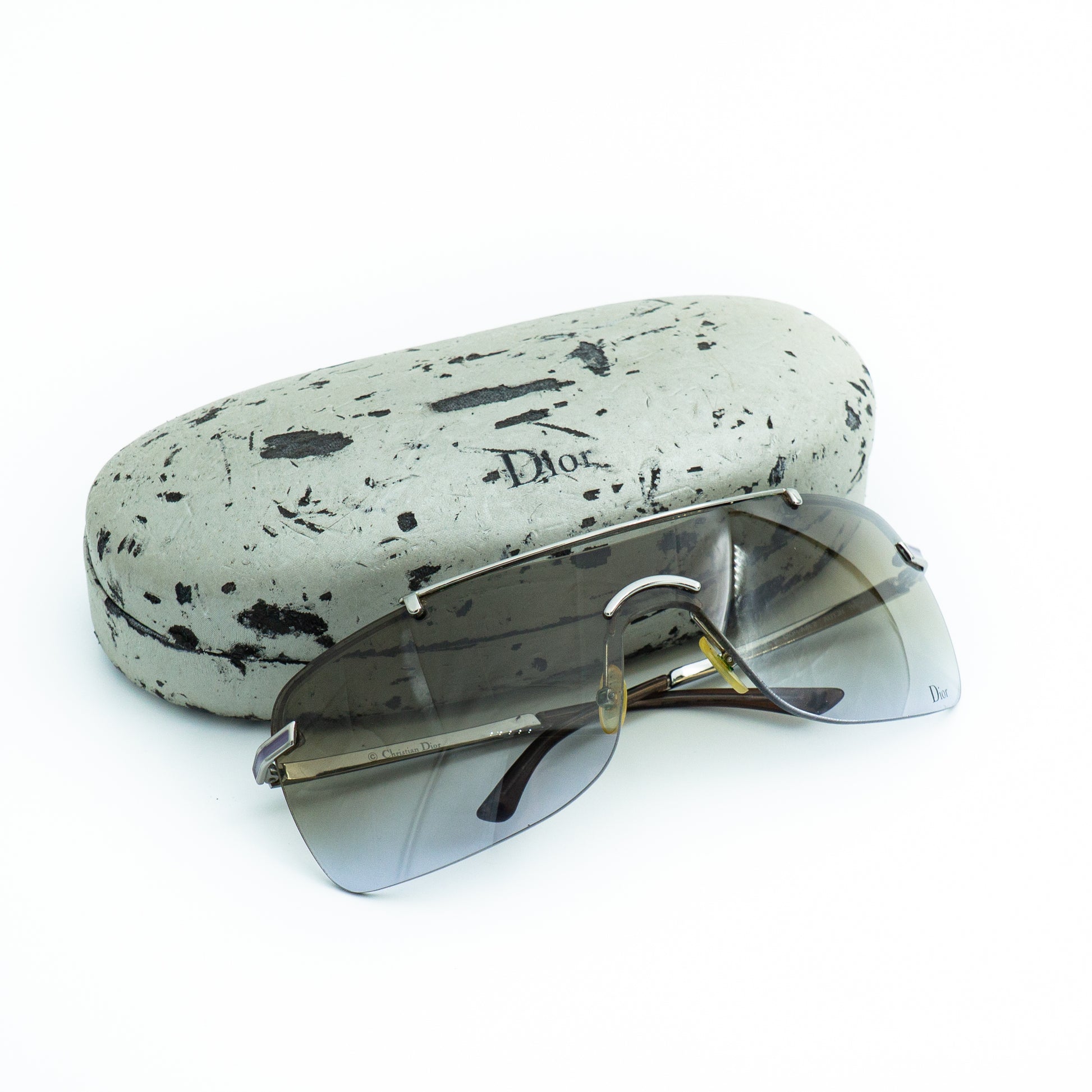 Christian Dior AIR 2 Shield Rimless Sunglasses Vintage