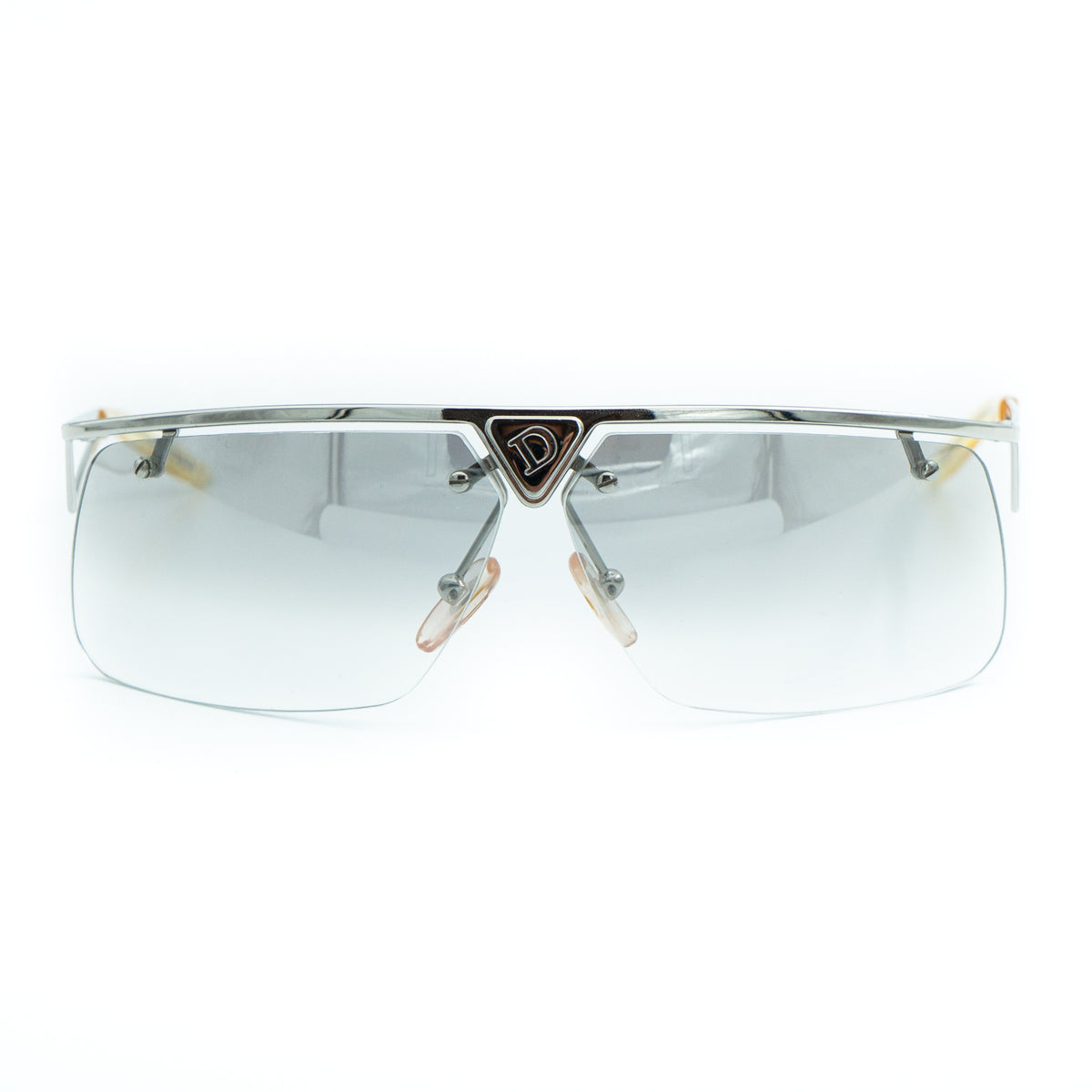 Christian Dior CLUBBING Rimless Silver Sunglasses Vintage