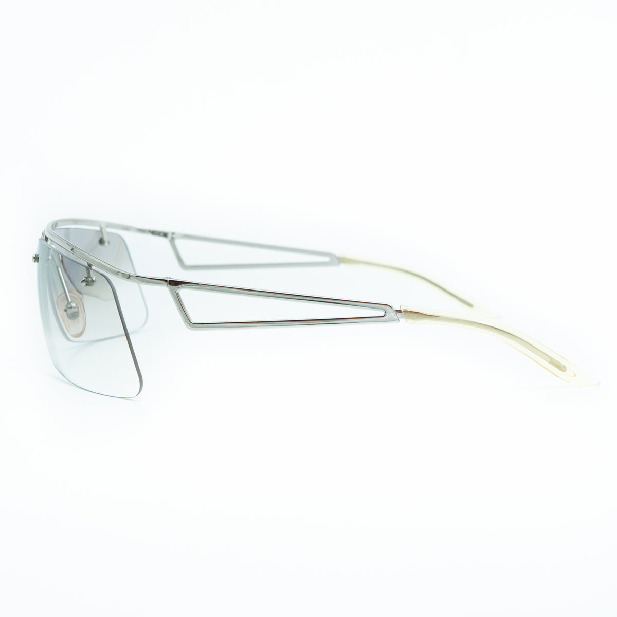 Christian Dior CLUBBING Rimless Silver Sunglasses Vintage