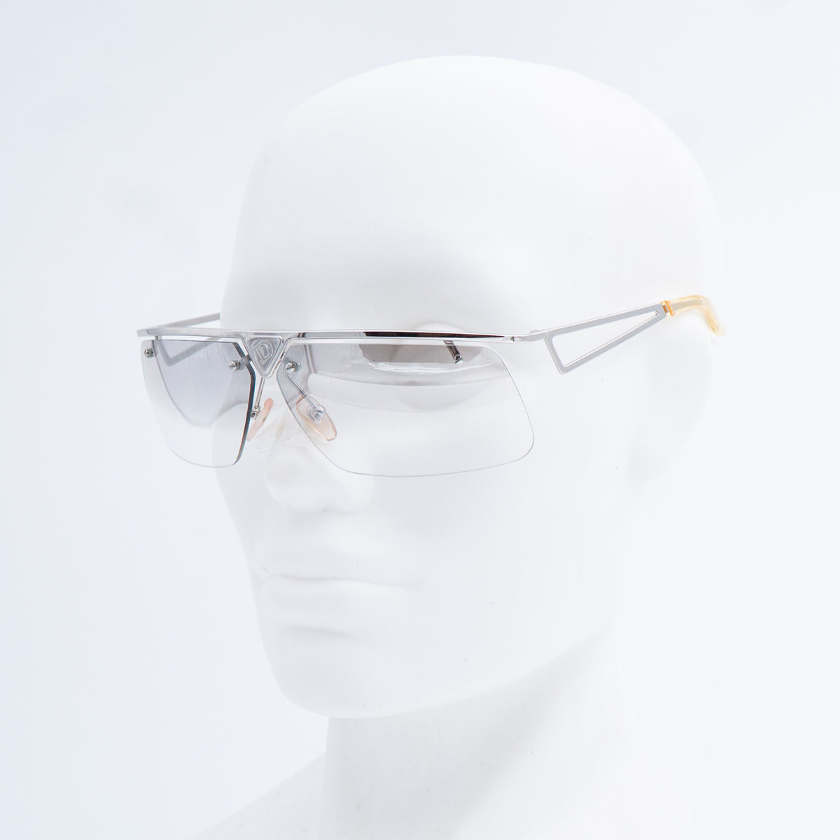 Christian Dior CLUBBING Rimless Silver Sunglasses Vintage