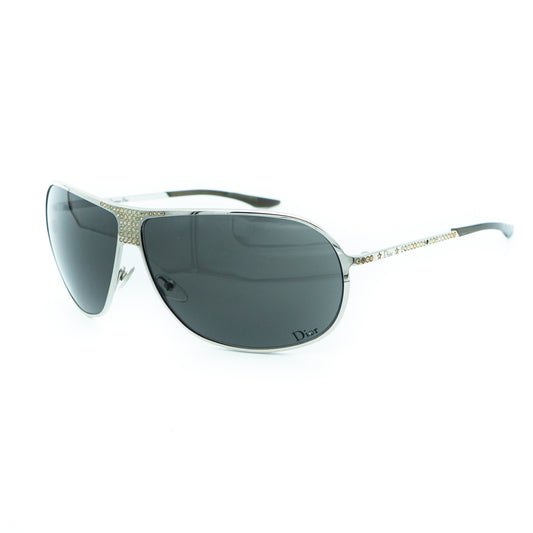 Christian Dior HARD DIOR 1 Silver Strass Sunglasses Vintage